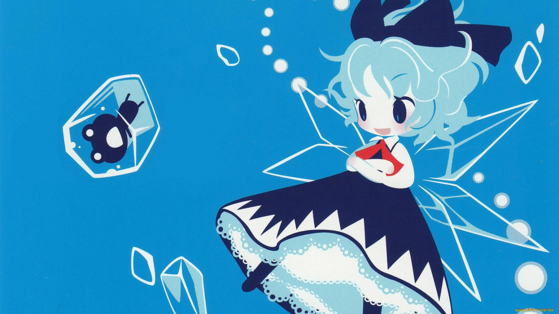 аниме, touhou, девочка