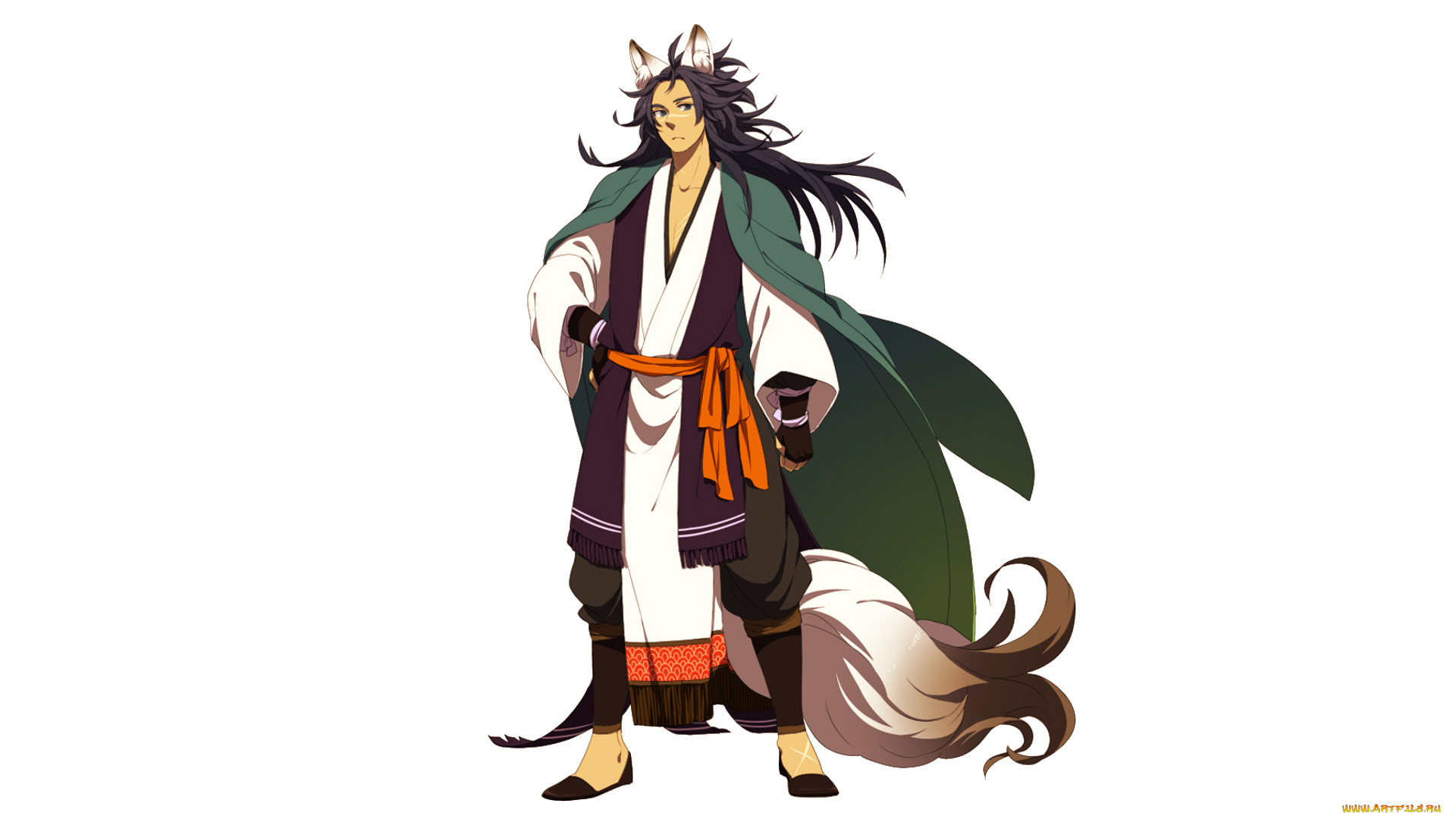 аниме, животные, , существа, парень