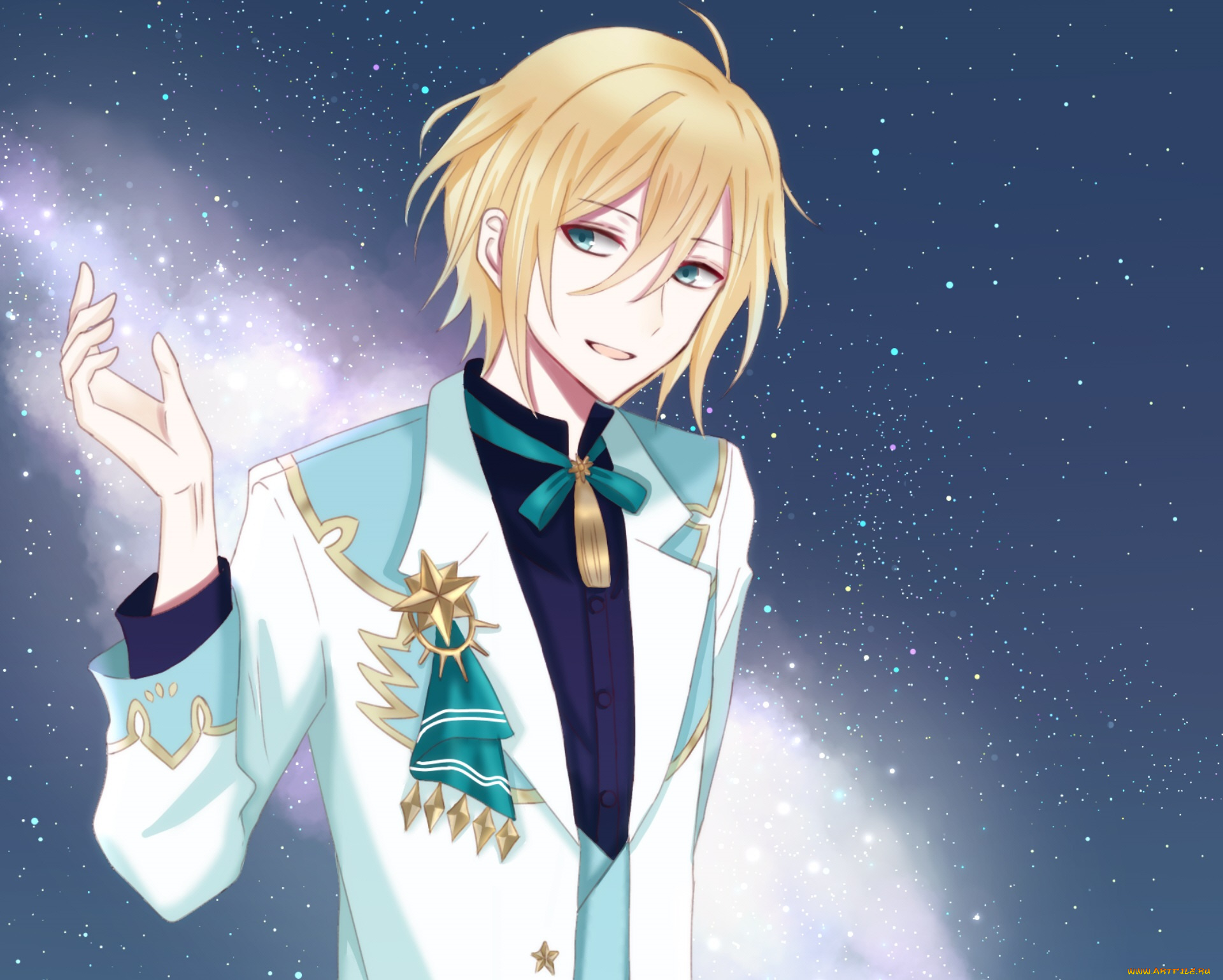 аниме, ensemble, stars, парень