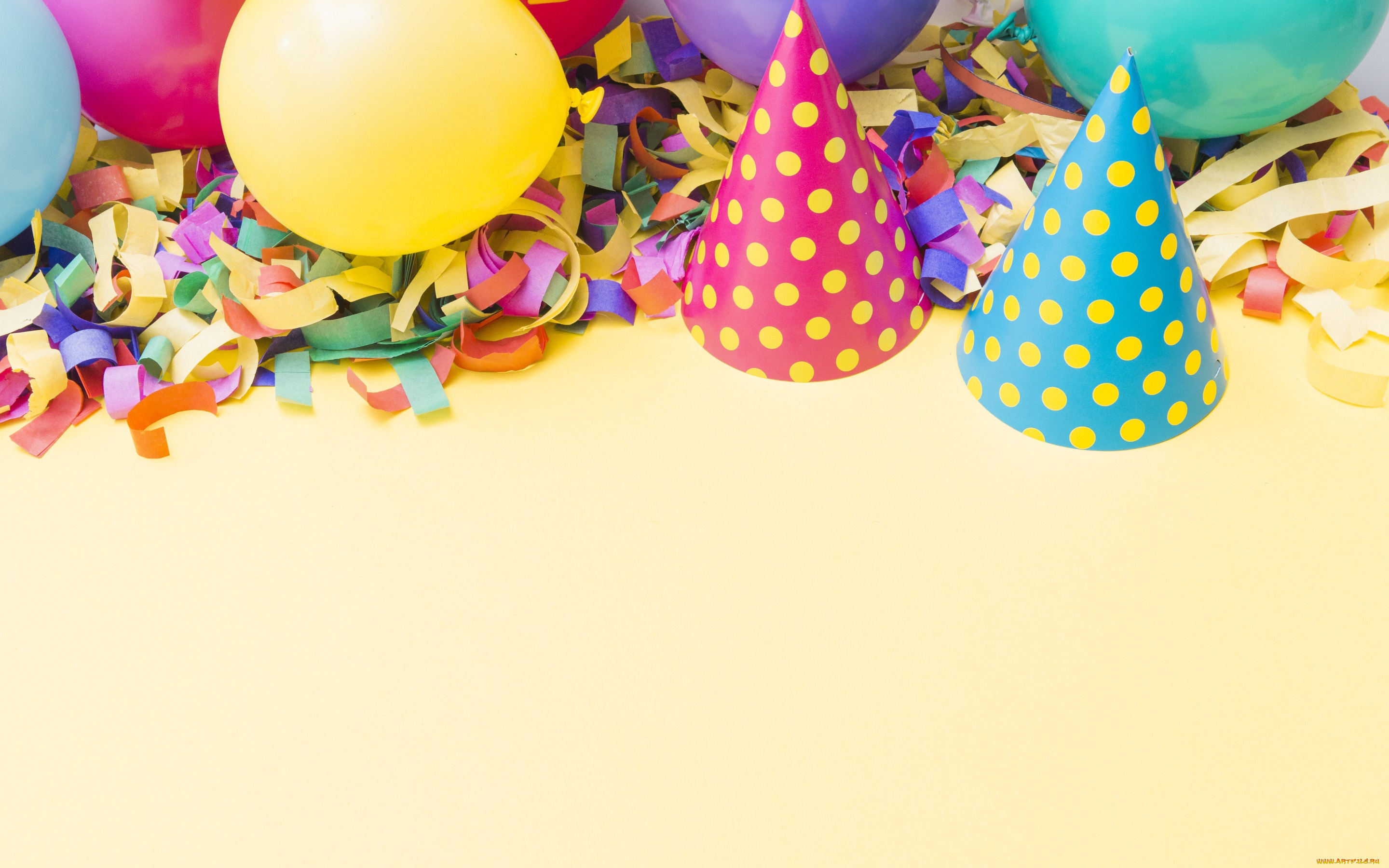 праздничные, день, рождения, день, рождения, шапочки, праздник, шары