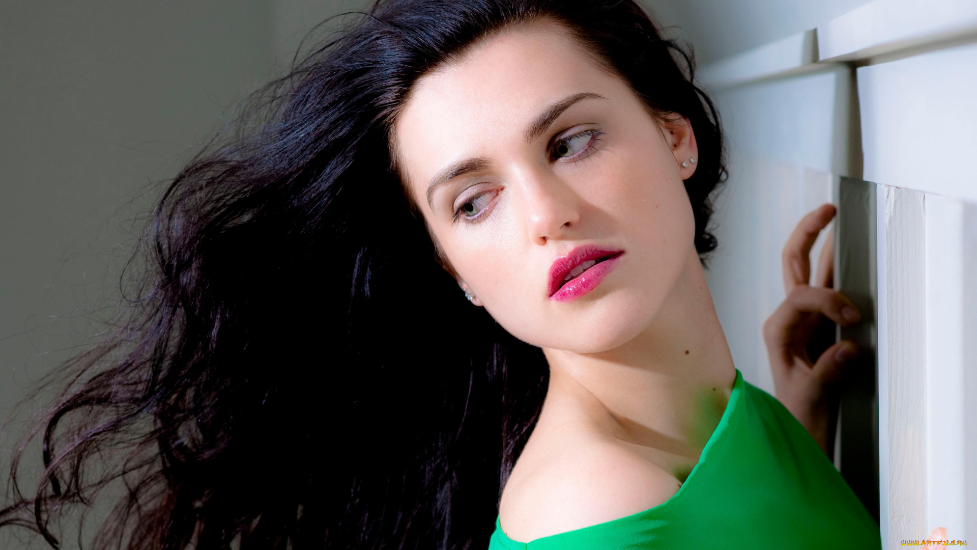 девушки, katie, mcgrath, лицо, брюнетка