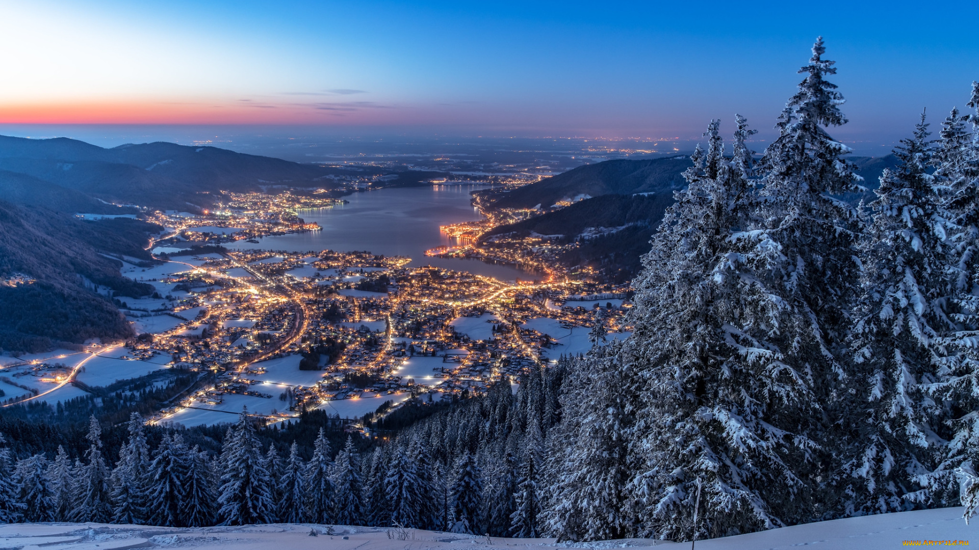 города, -, пейзажи, простор