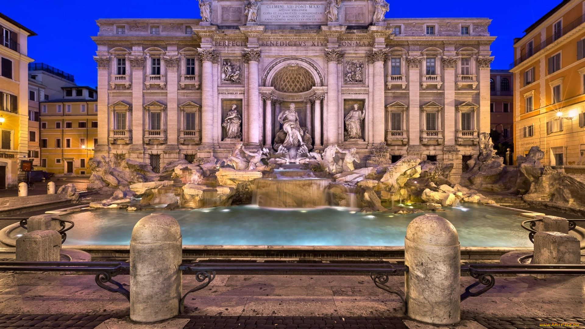 города, рим, , ватикан, , италия, фонтан