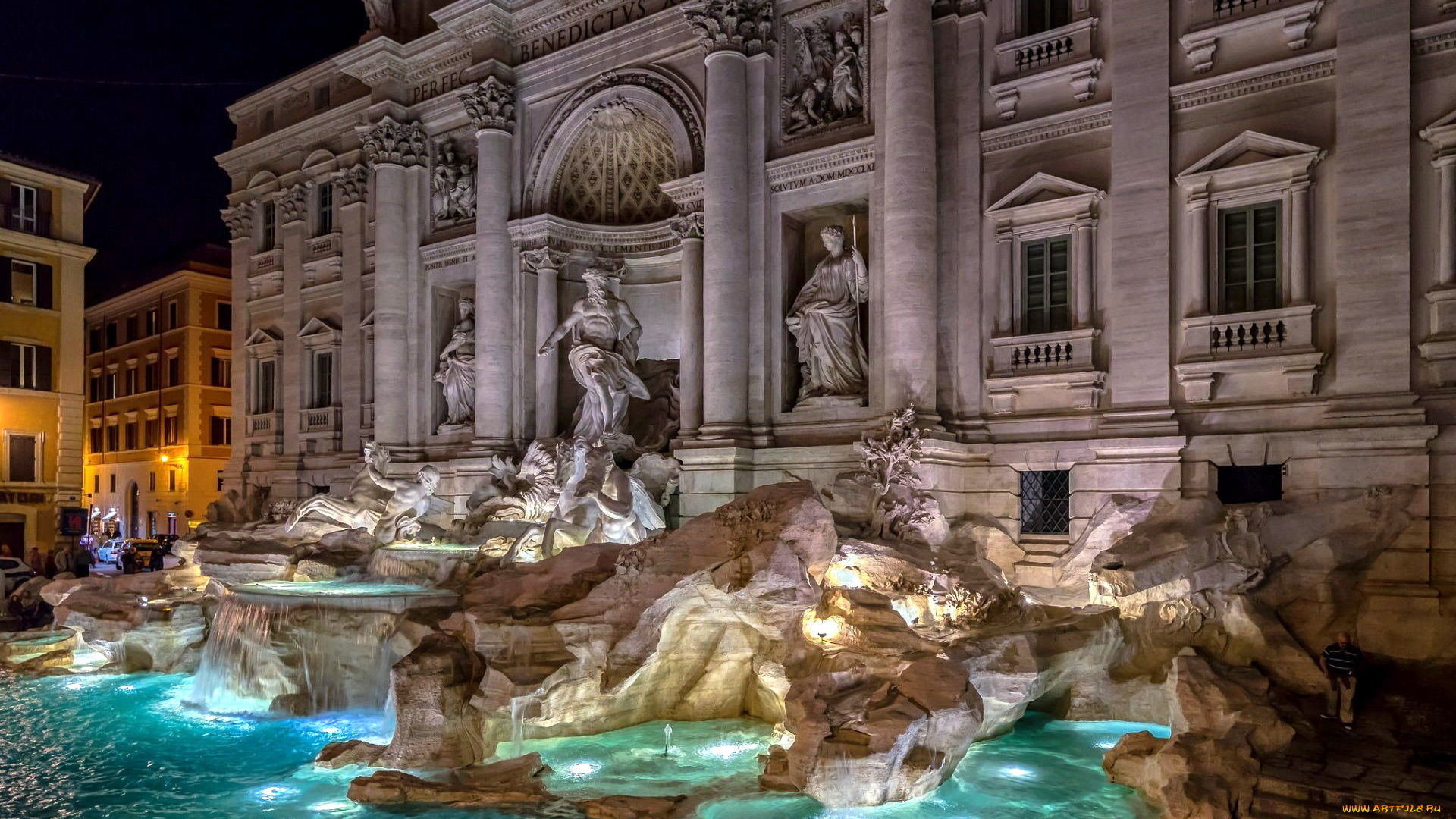города, рим, , ватикан, , италия, фонтан