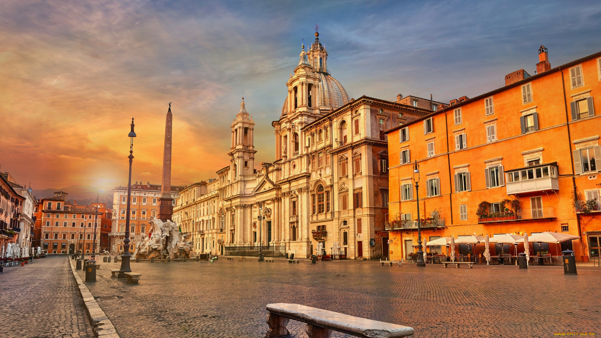 города, рим, , ватикан, , италия, памятник, улица