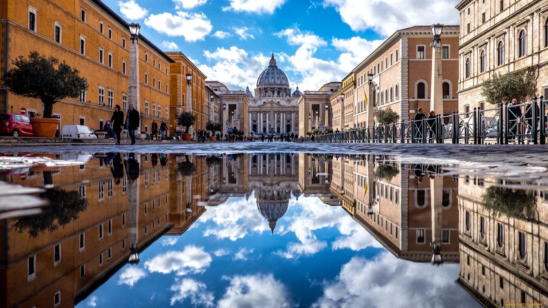 города, рим, , ватикан, , италия, собор