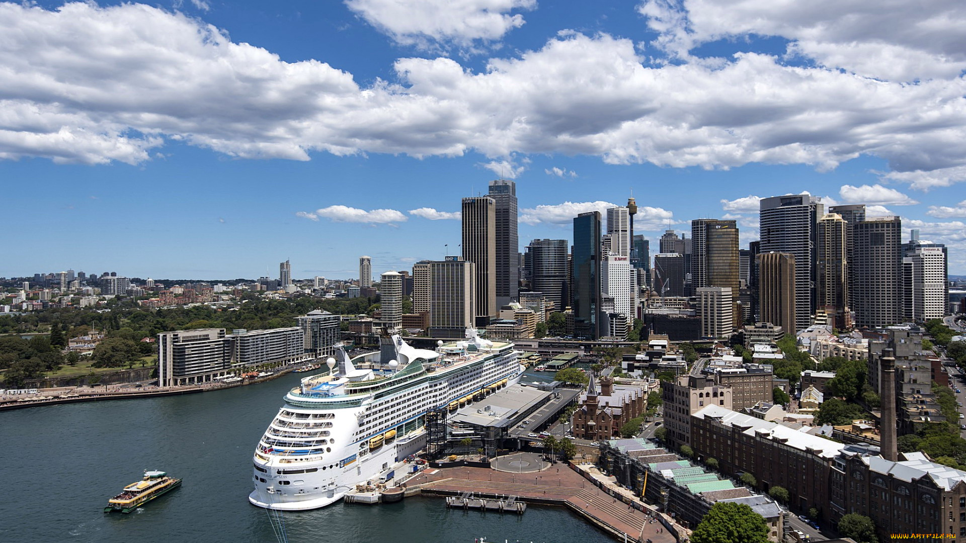 города, сидней, , австралия, панорама