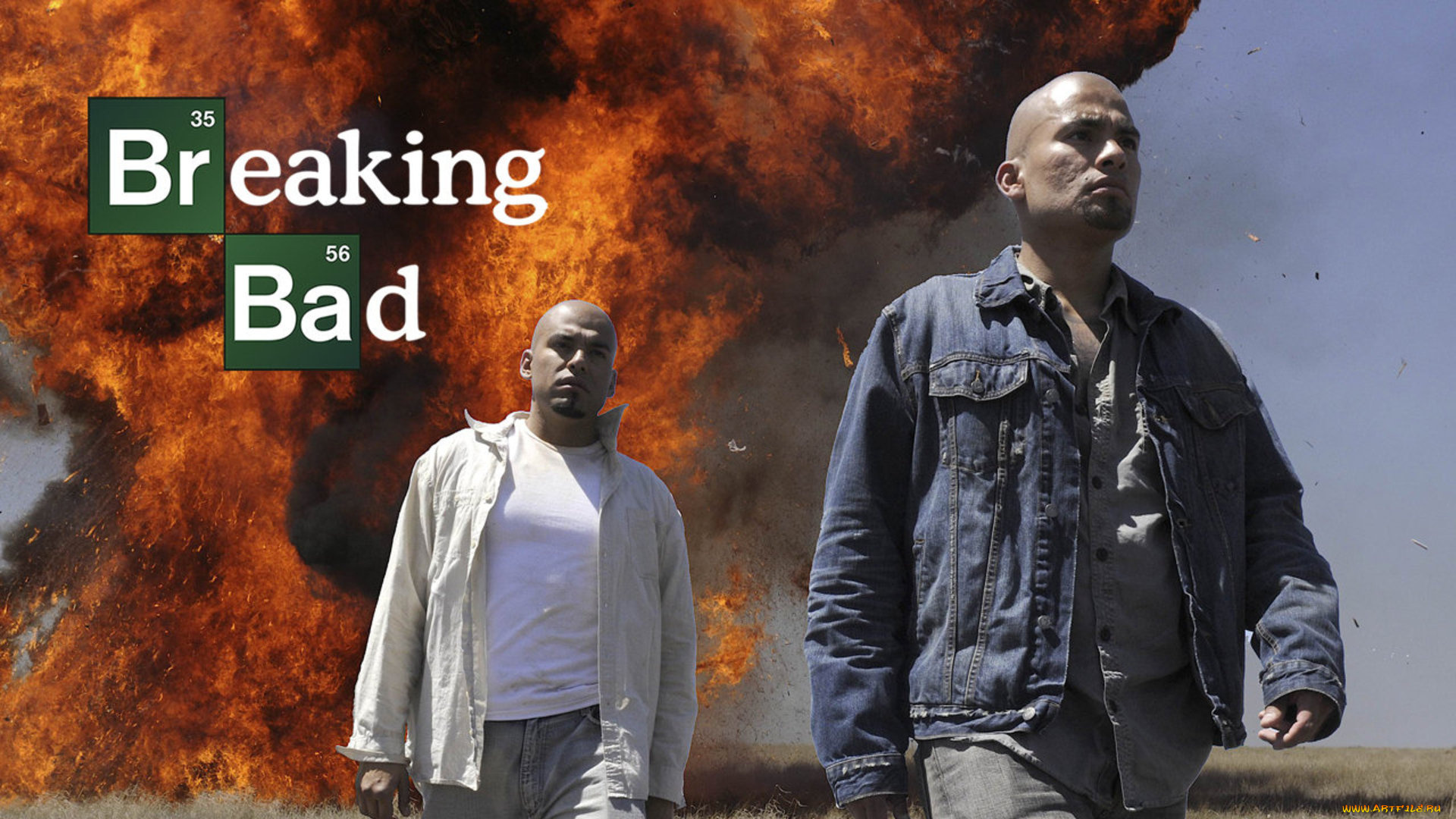 кино, фильмы, breaking, bad, огонь, взрыв, парни