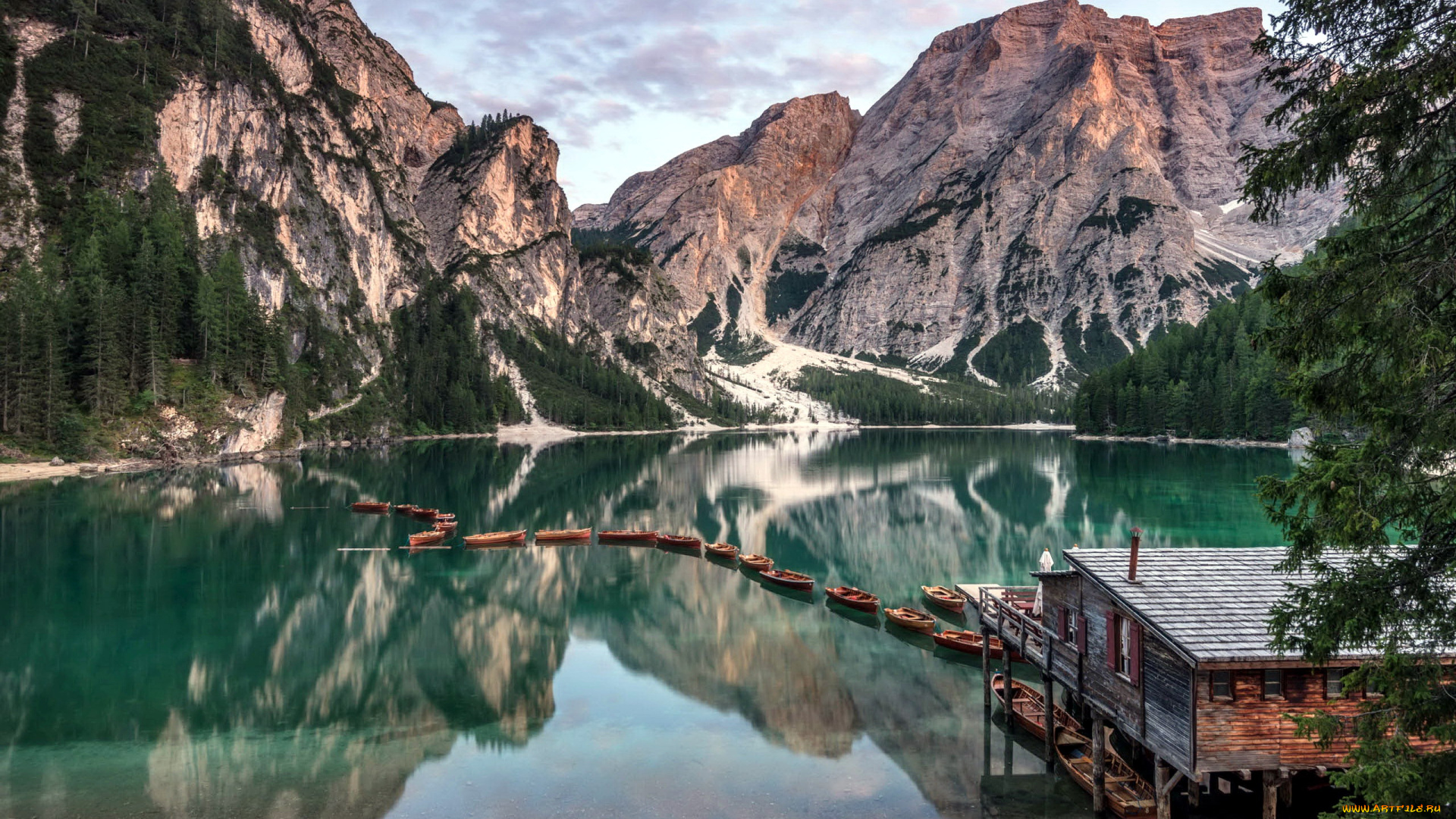 корабли, лодки, , шлюпки, отражение, озеро, горы