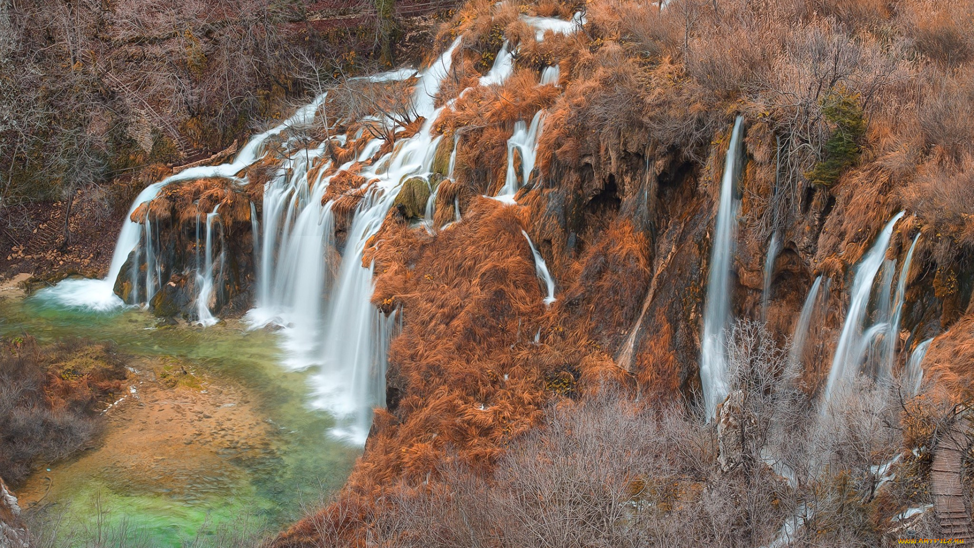 природа, водопады, простор