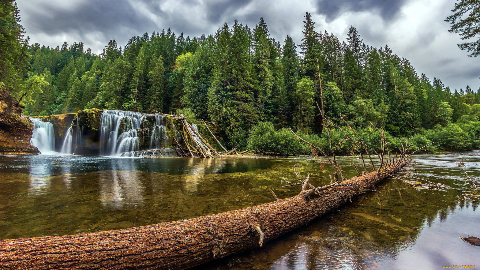 природа, водопады, водопад, поток, вода