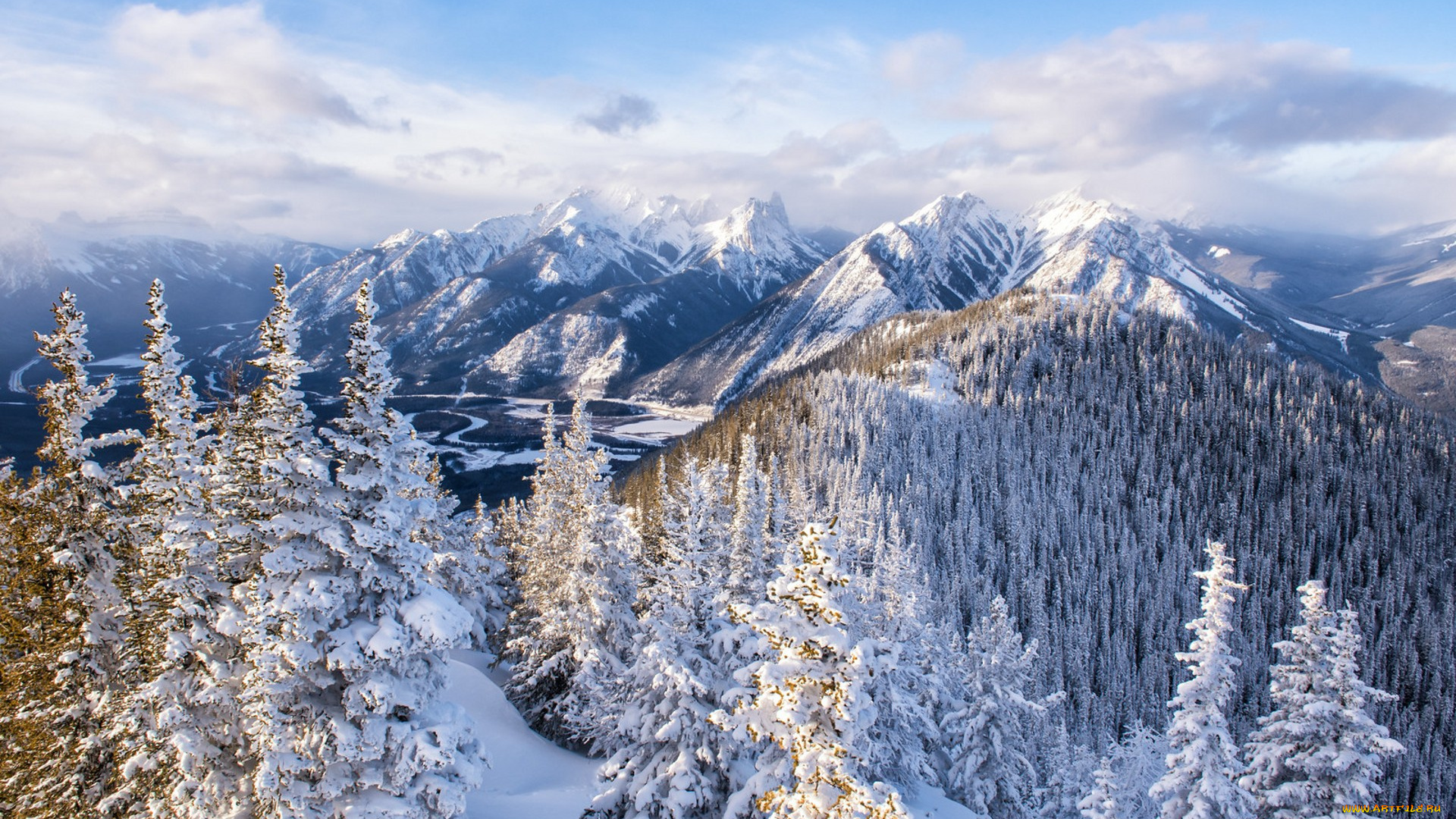 природа, зима, простор