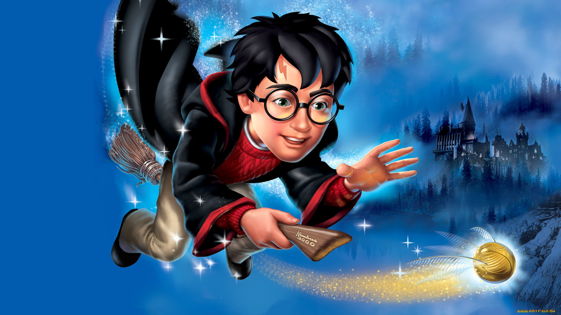 видео, игры, harry, potter, and, the, sorcerer`s, stone, хогвардс, снитч, гарри, поттер, квиддич, метла