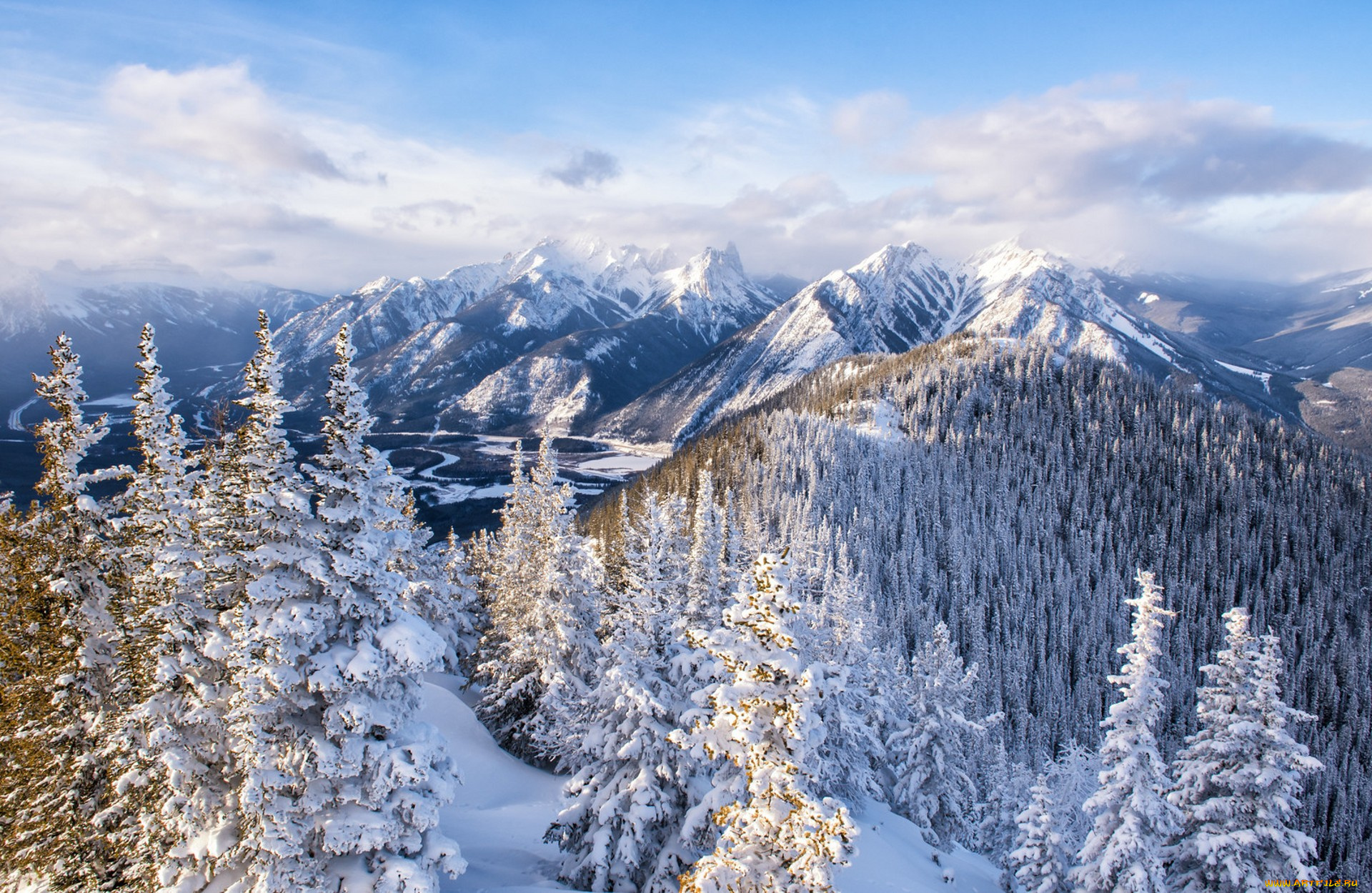 природа, зима, простор