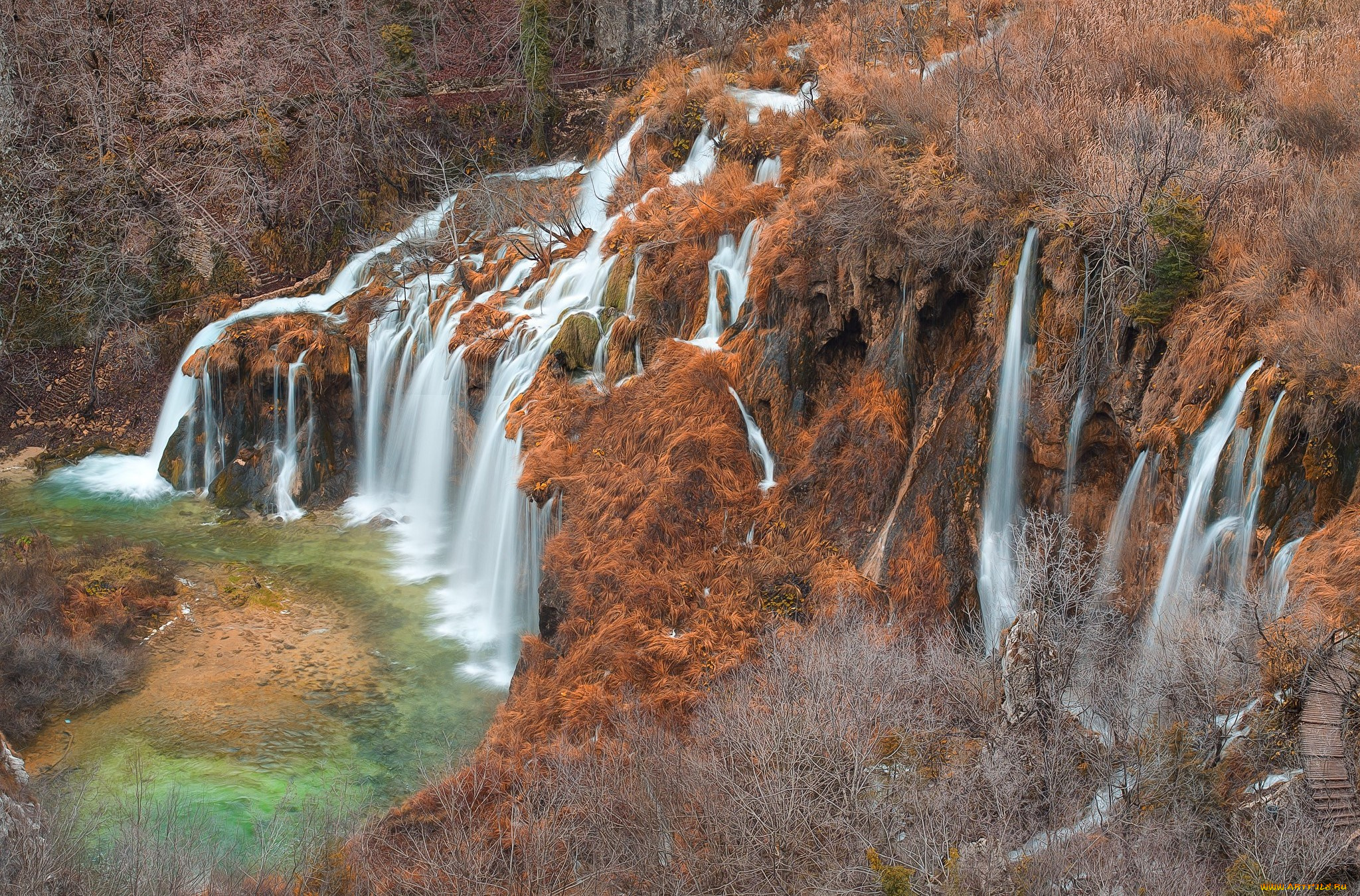 природа, водопады, простор