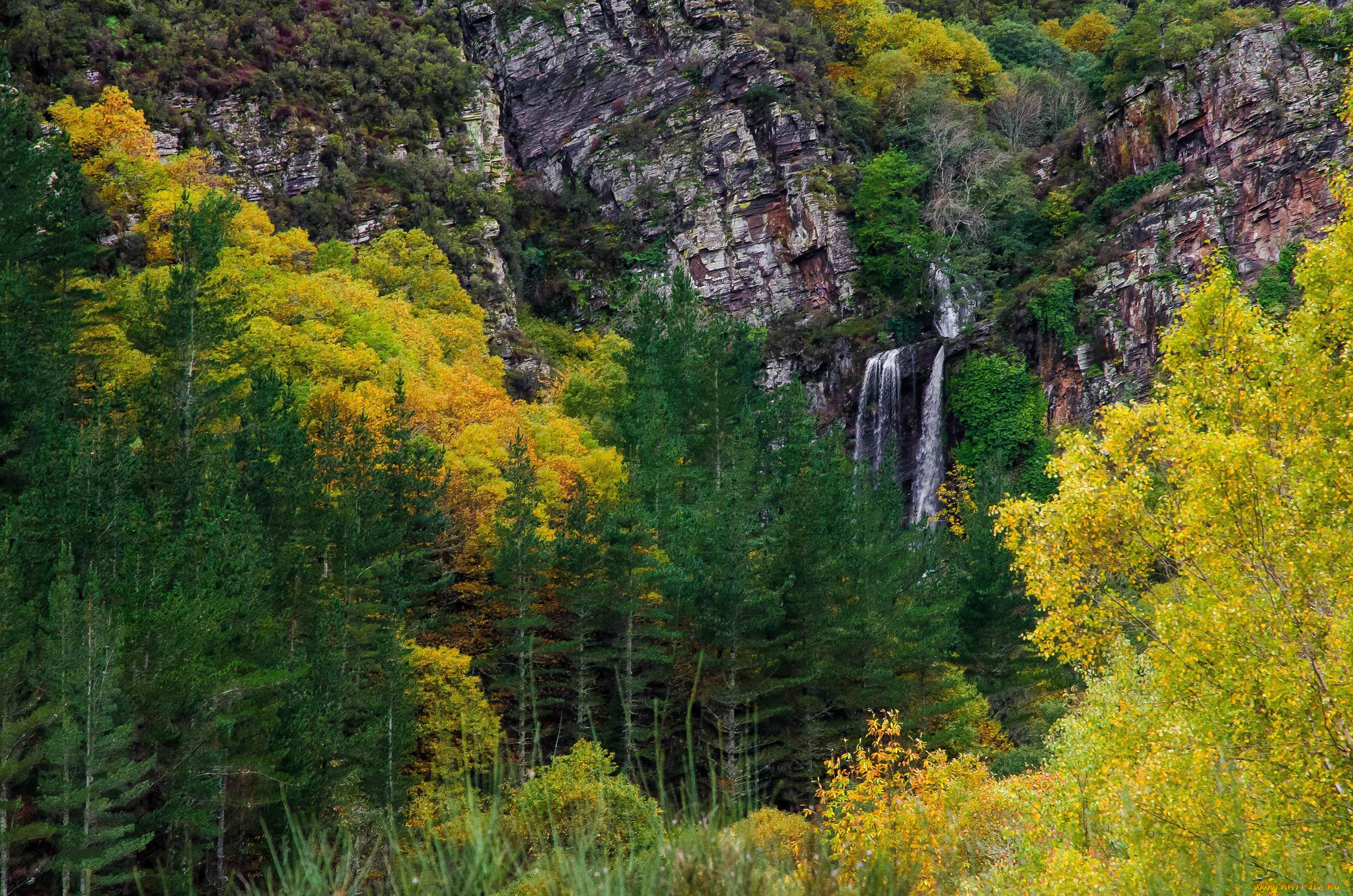 природа, водопады, простор