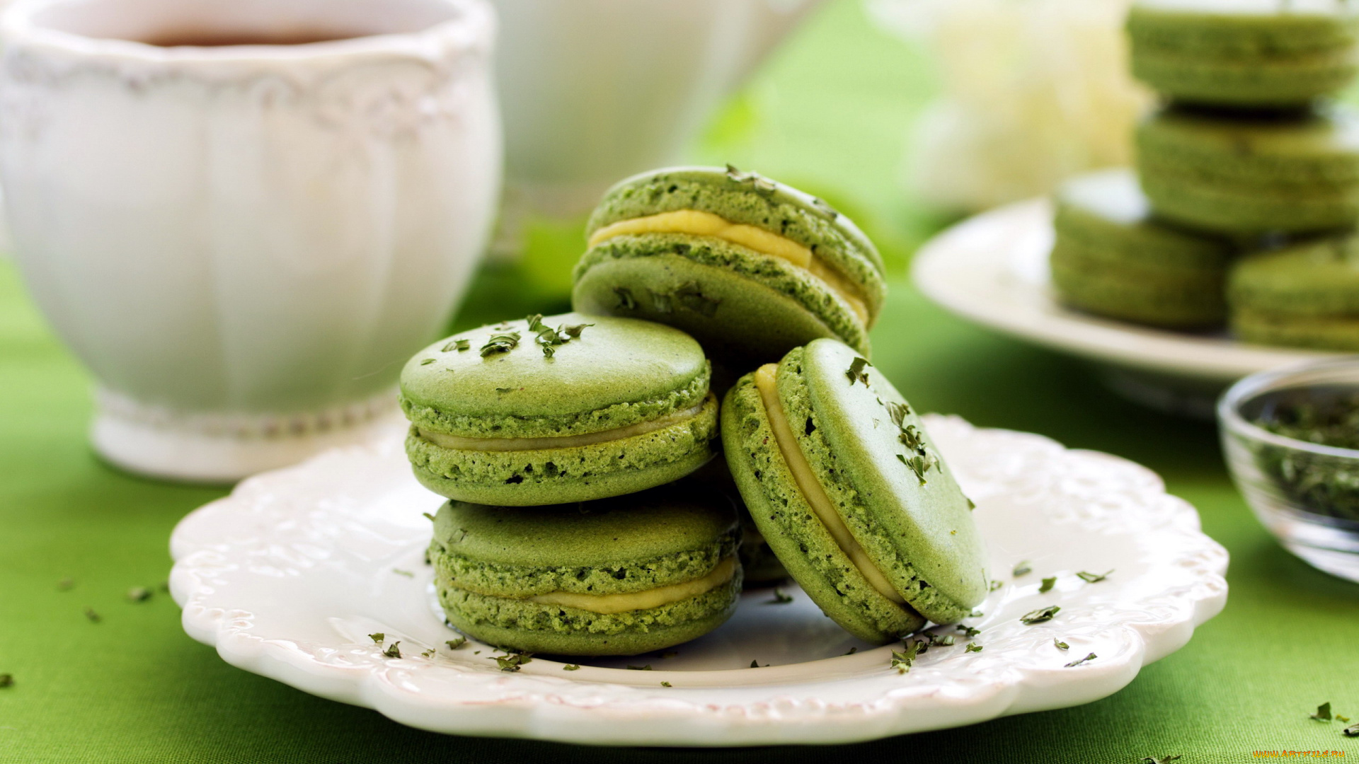 еда, макаруны, печенье, лакомство