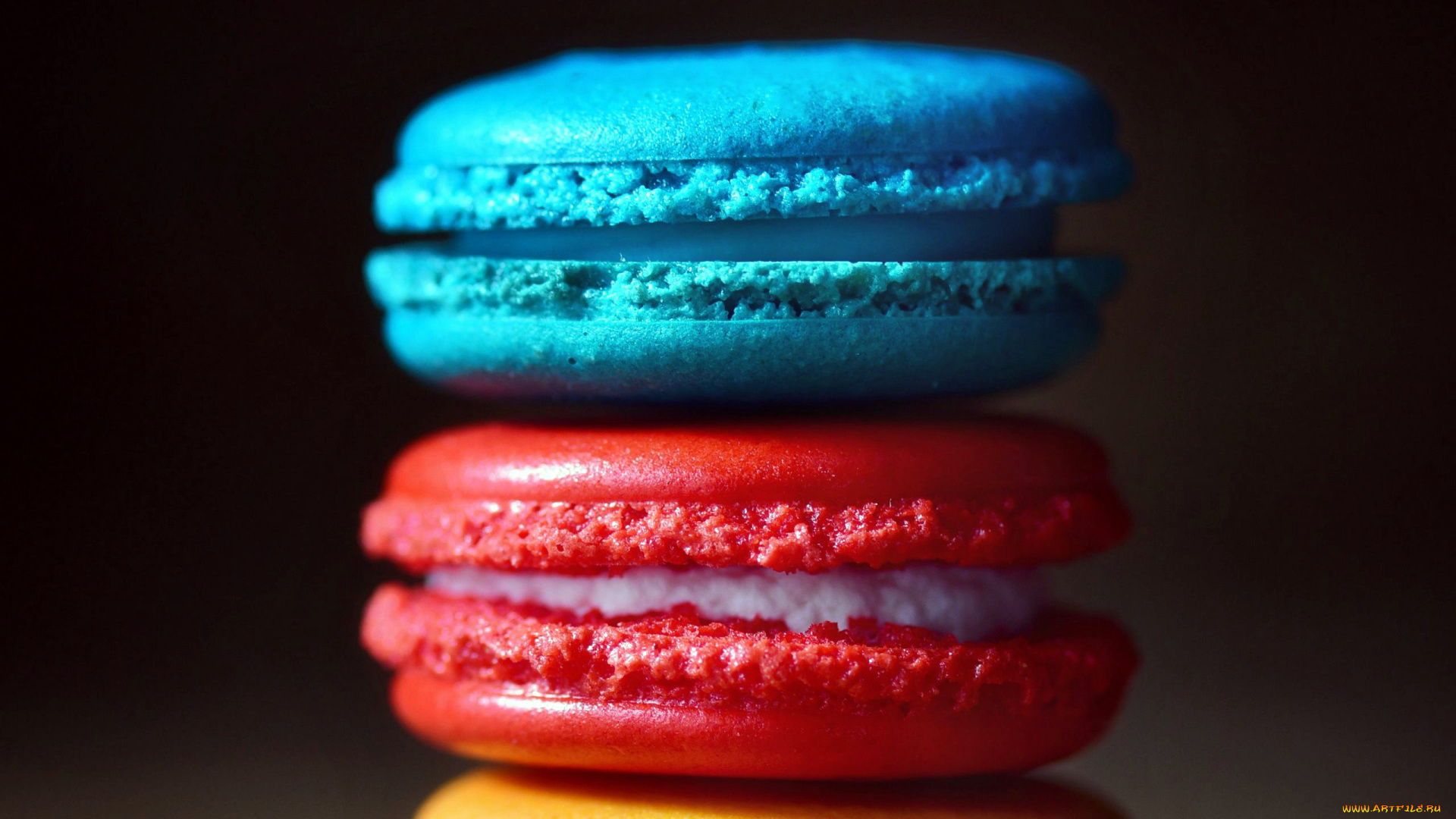 еда, макаруны, печенье, лакомство