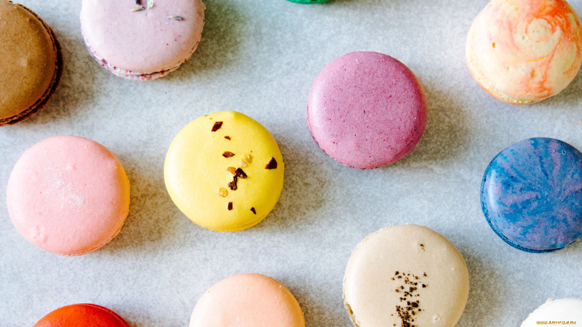 еда, макаруны, печенье, лакомство