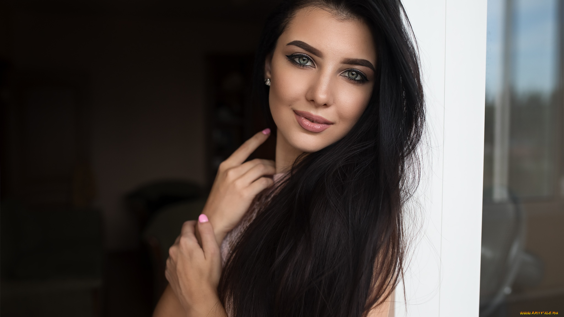 kristina, romanova, девушки, кристина, романова, kristina, romanova, кристина, романова, девушка, красотка, брюнетка, стройная, сексуальная, взгляд, поза, причёска, макияж, флирт, фигура, белый, красавица