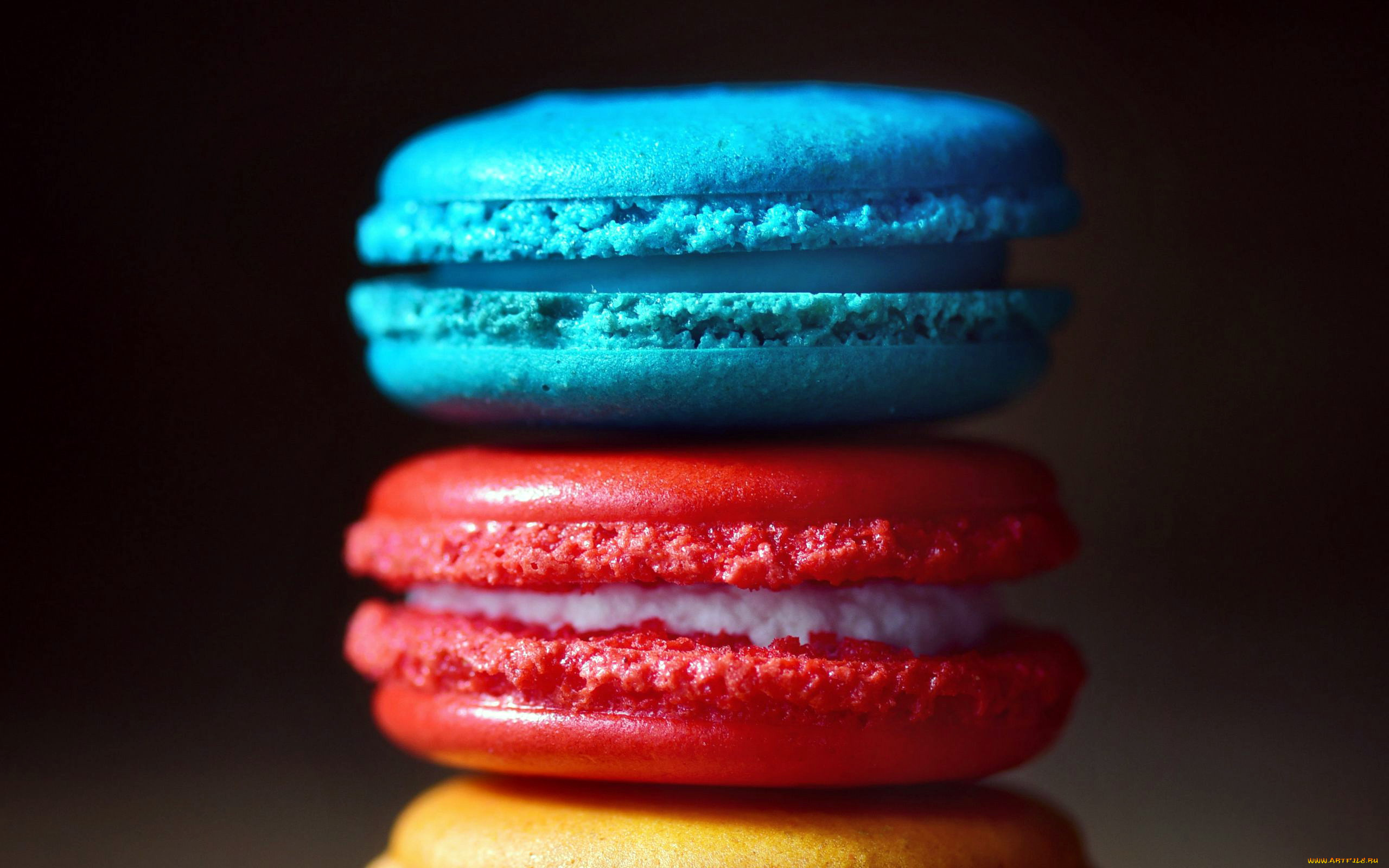 еда, макаруны, печенье, лакомство