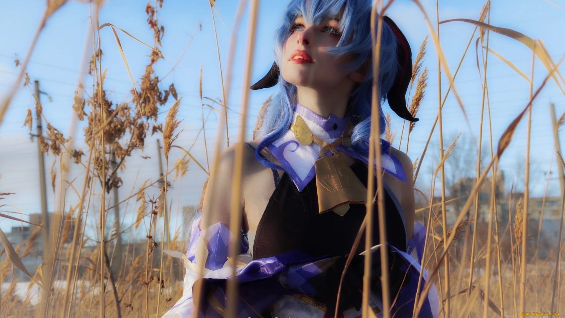 dabllme, девушки, -, креатив, , косплей, образ, костюм, камыши