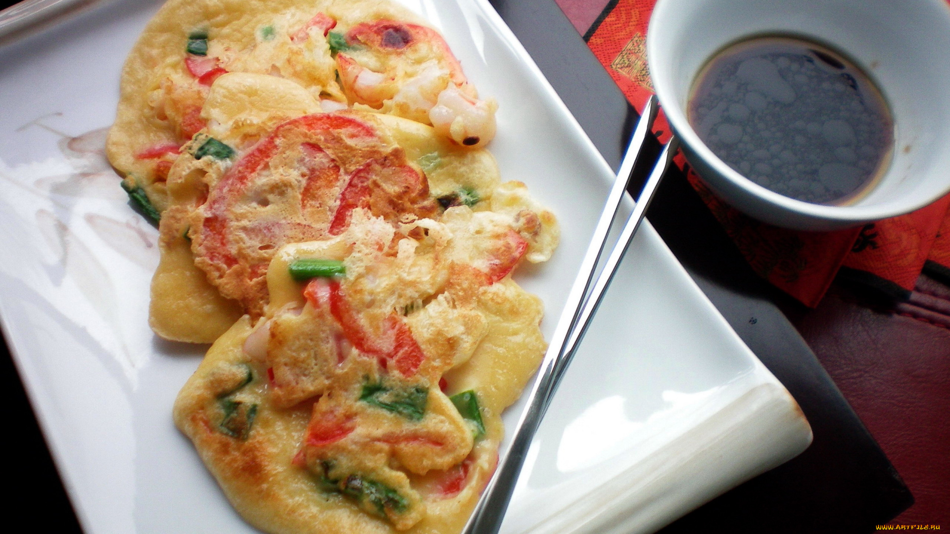 еда, яичные, блюда, корейская, кухня, омлет