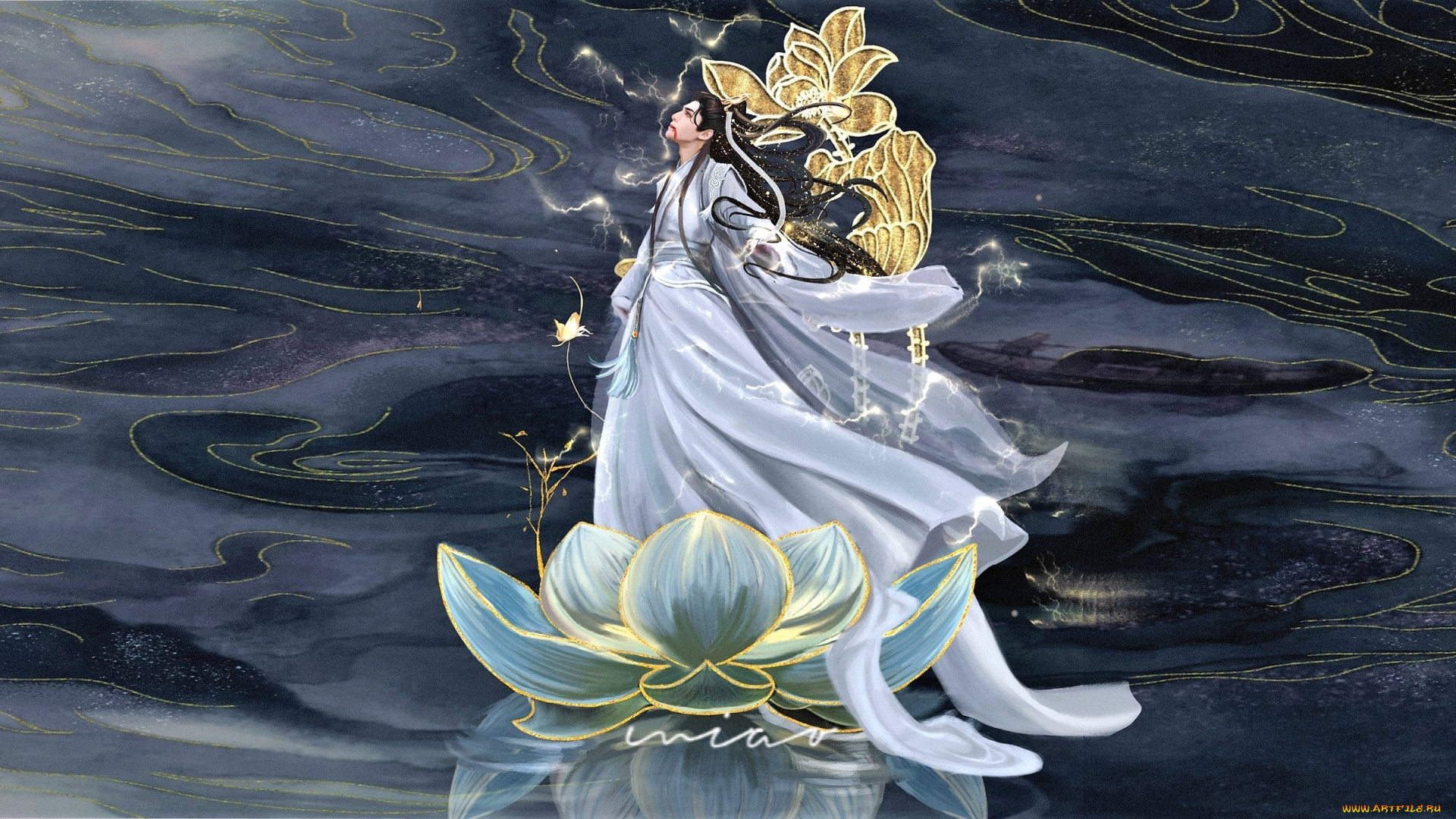 рисованное, кино, , мультфильмы, заклинатель, лотос