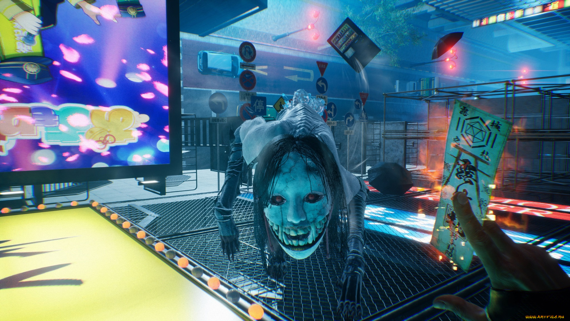 видео, игры, ghostwire, , tokyo, существо, знак