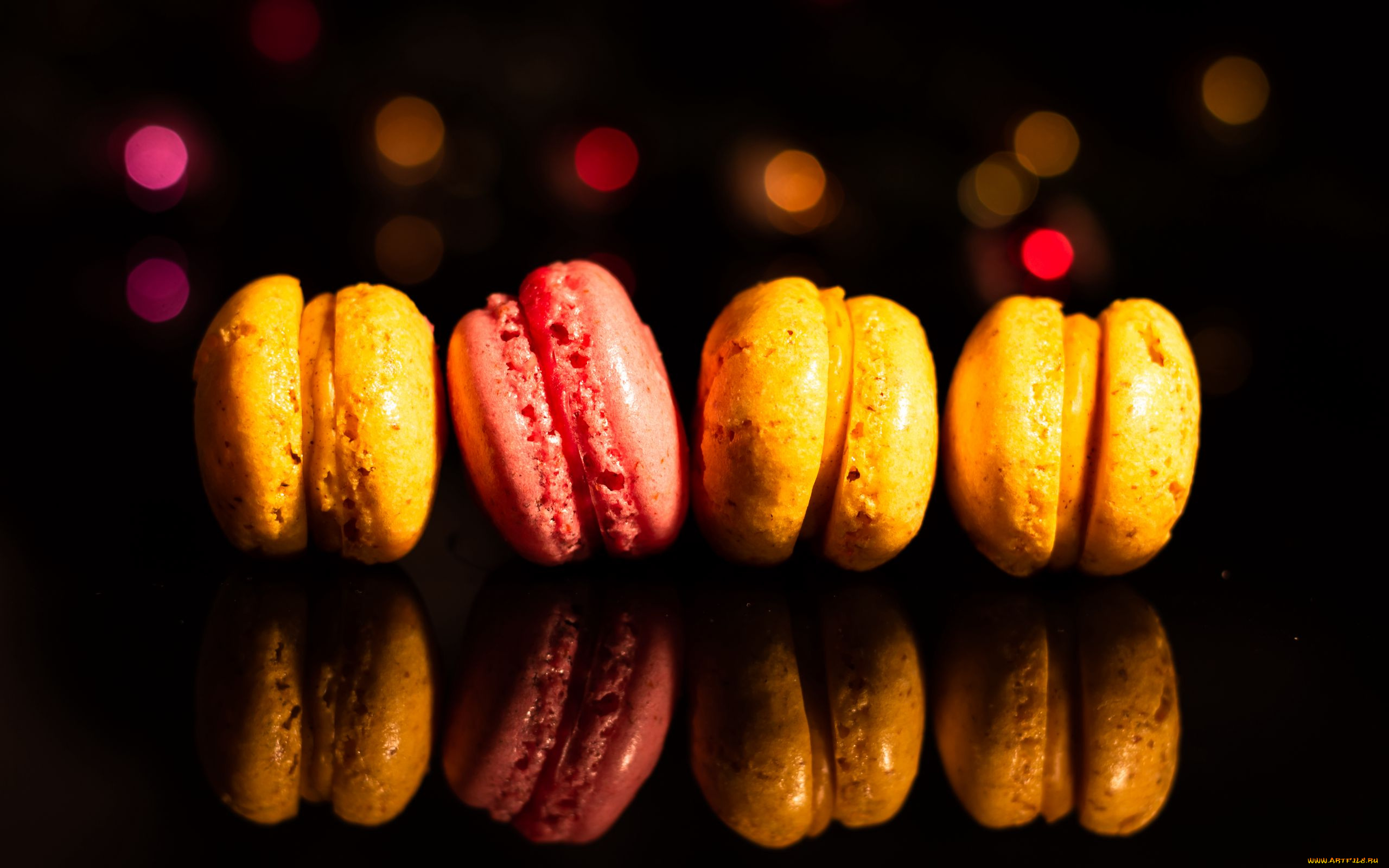 еда, макаруны, лакомство, печенье, ассорти