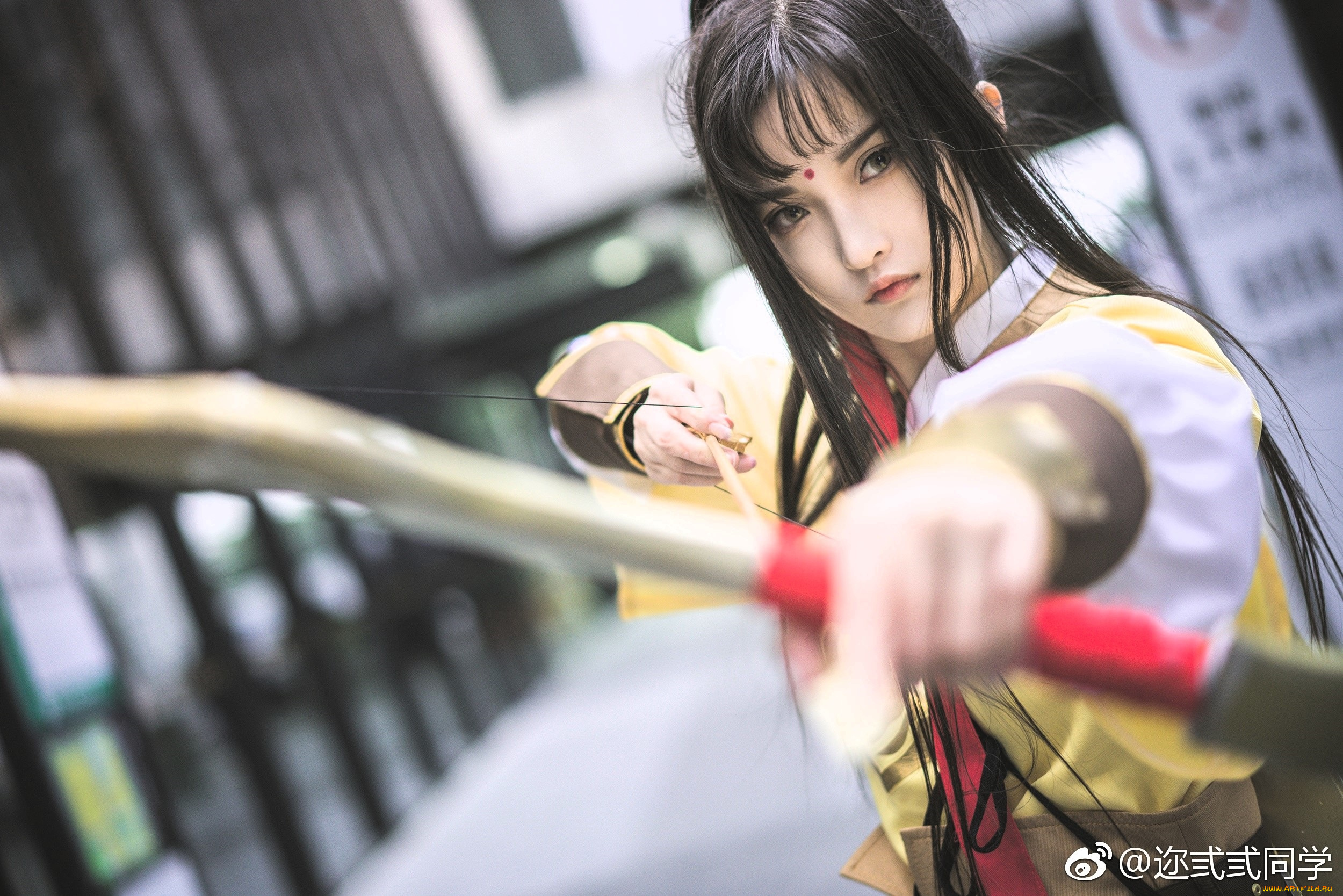 девушки, -, креатив, , косплей, костюм, образ, лук, цзинь, лин