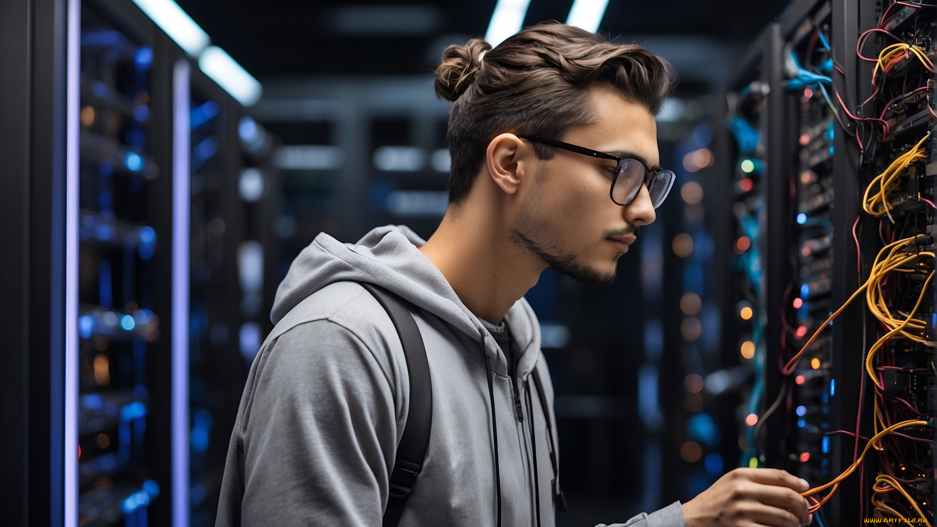 3д, графика, люди, , people, молодой, темноволосый, мужчина, очки