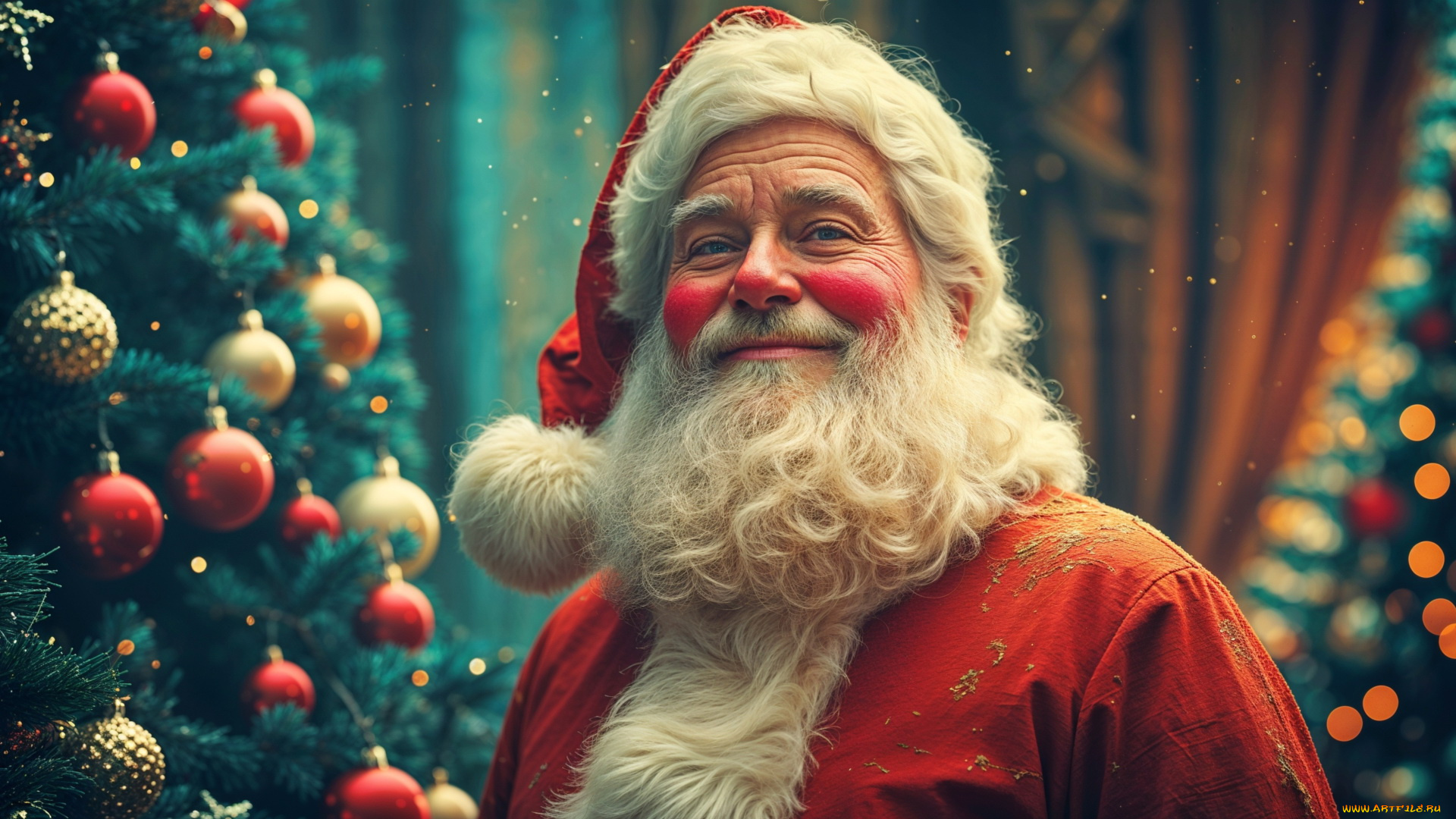 3д, графика, праздники, , holidays, санта, клаус