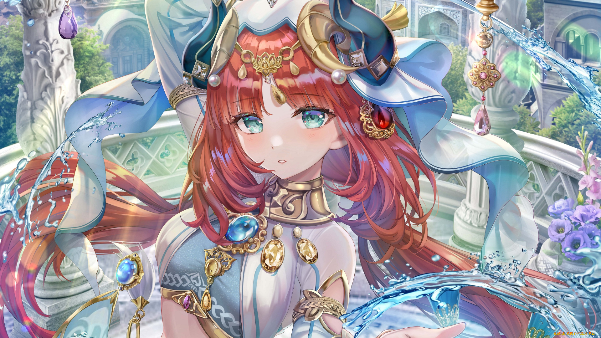 аниме, genshin, impact, девушка