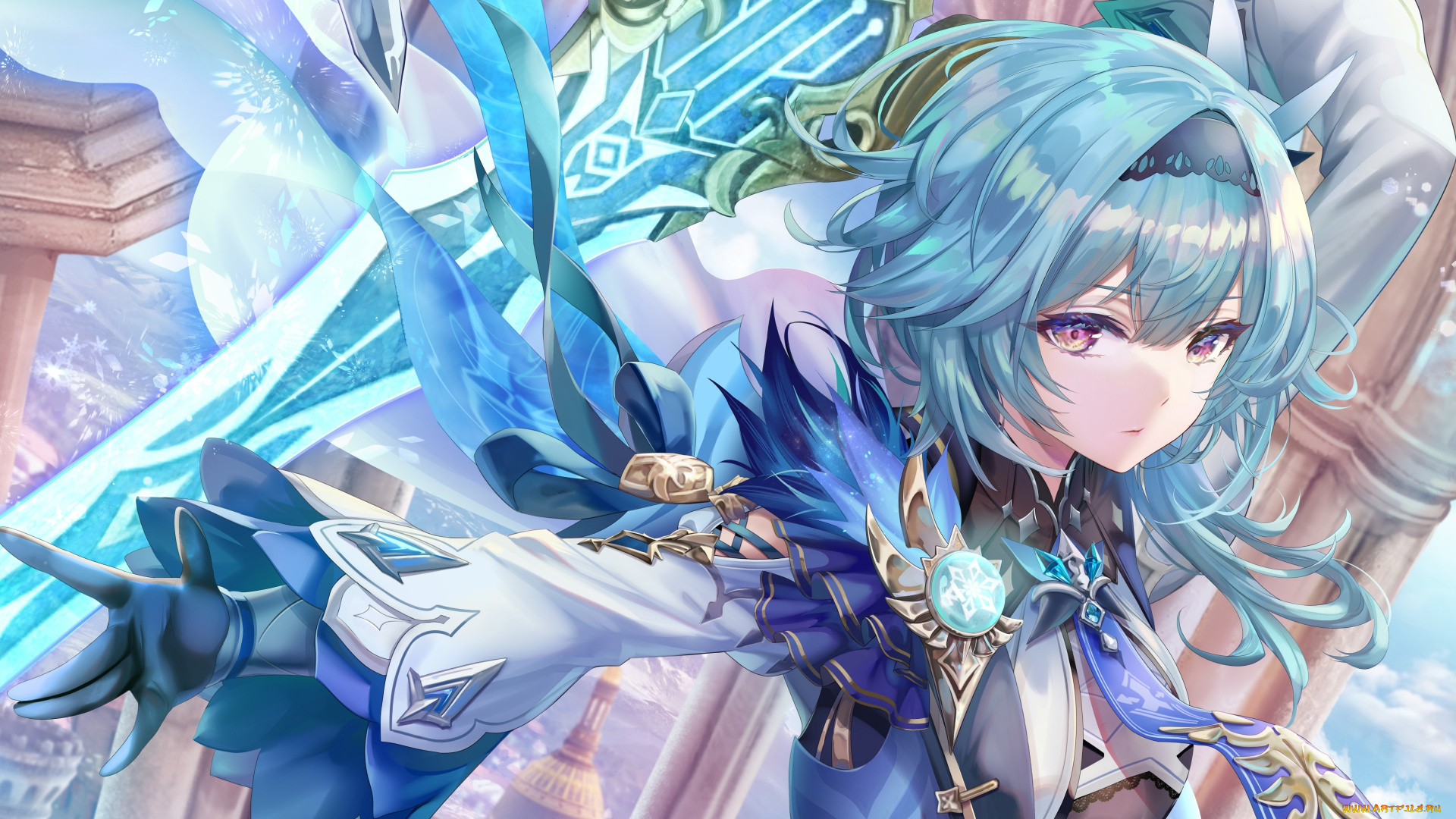 аниме, genshin, impact, девушка