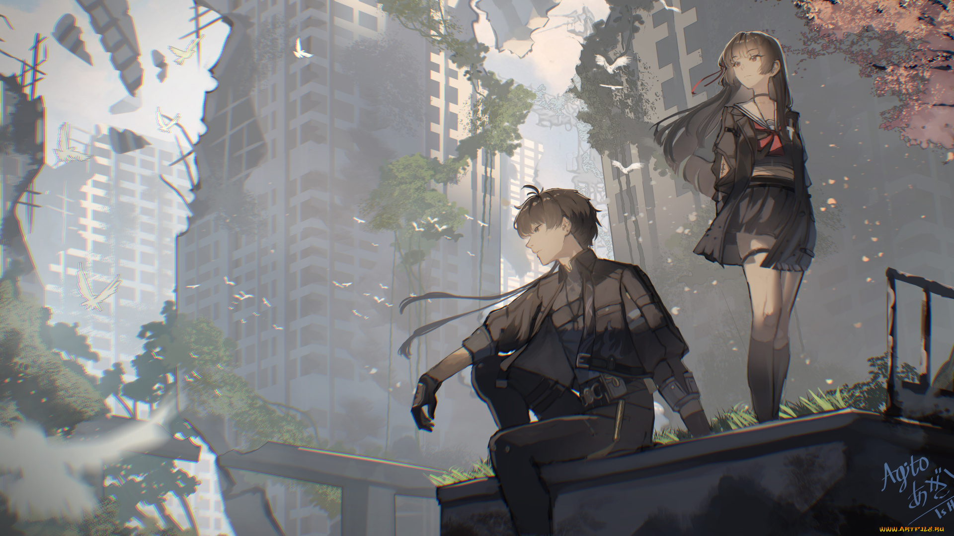 аниме, wuthering, waves, wuthering, waves