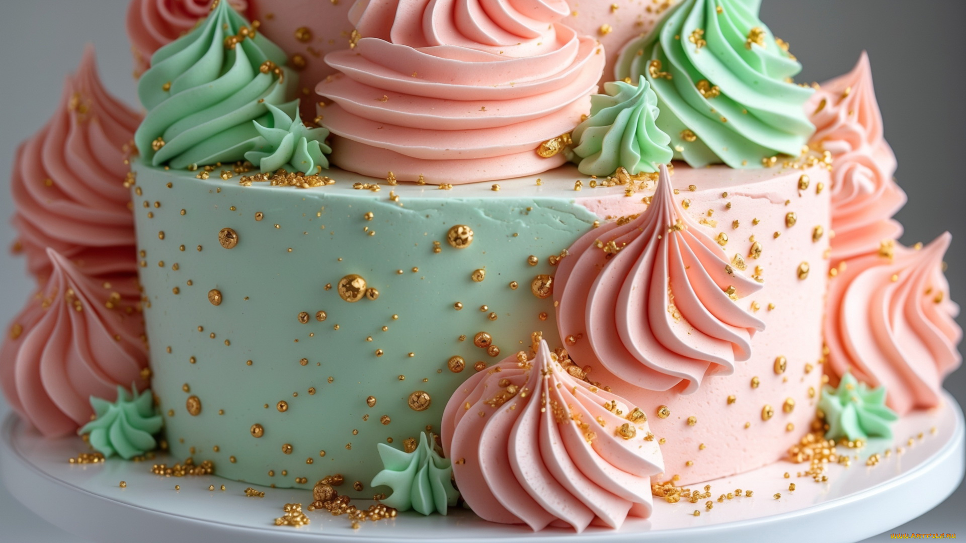 еда, торты, разноцветный, торт, крем, макро