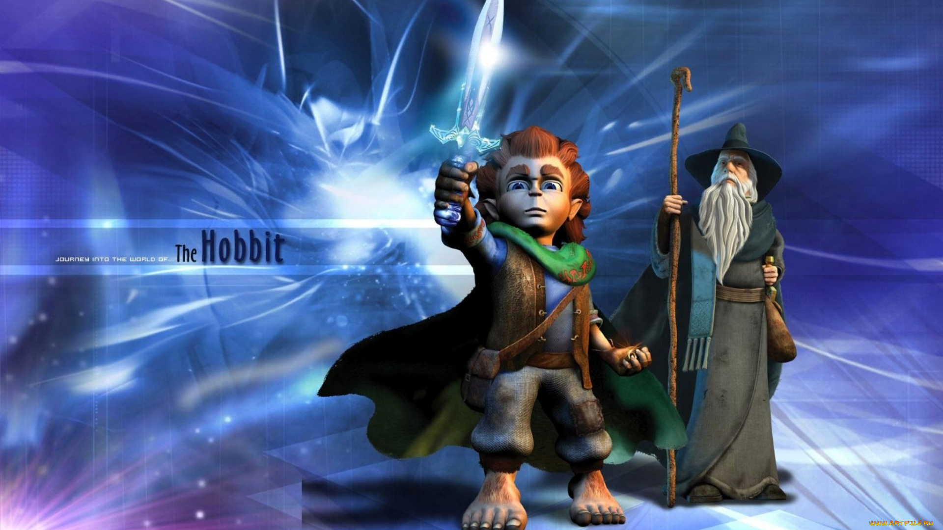 the, hobbit, видео, игры, гендальф, фродо, меч