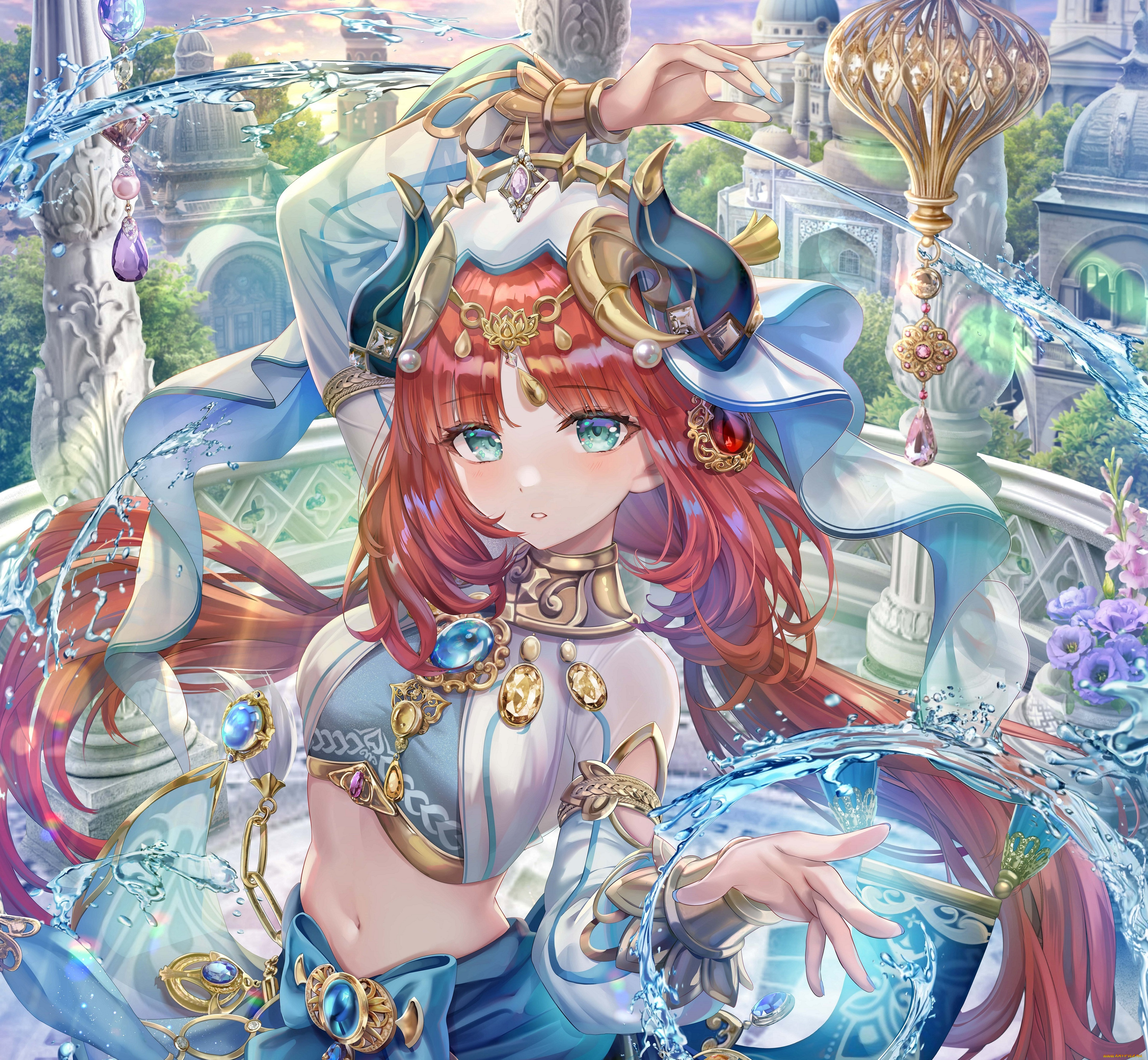 аниме, genshin, impact, девушка