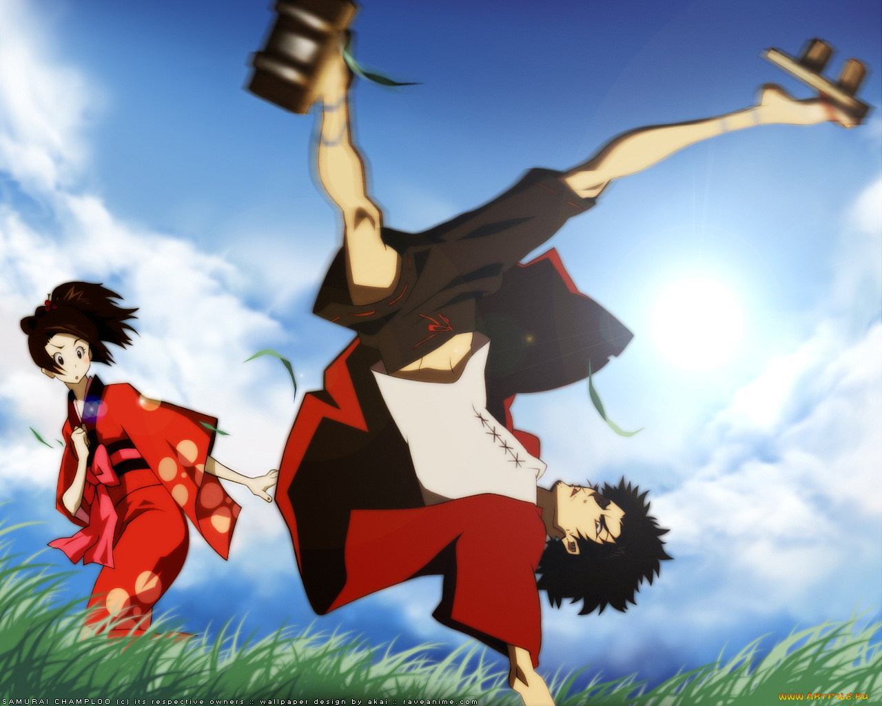 аниме, samurai, champloo