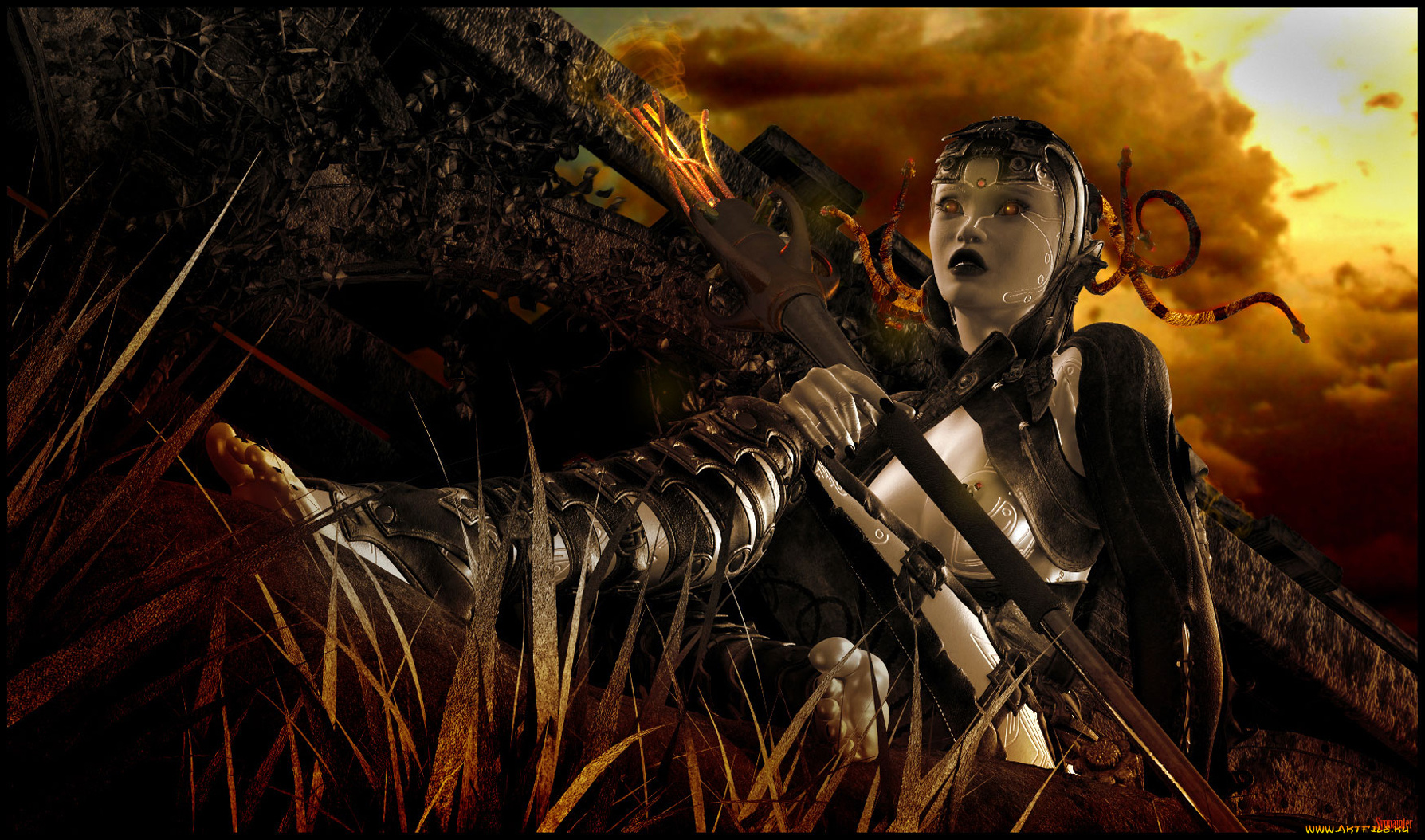 3д, графика, fantasy, фантазия, девушка