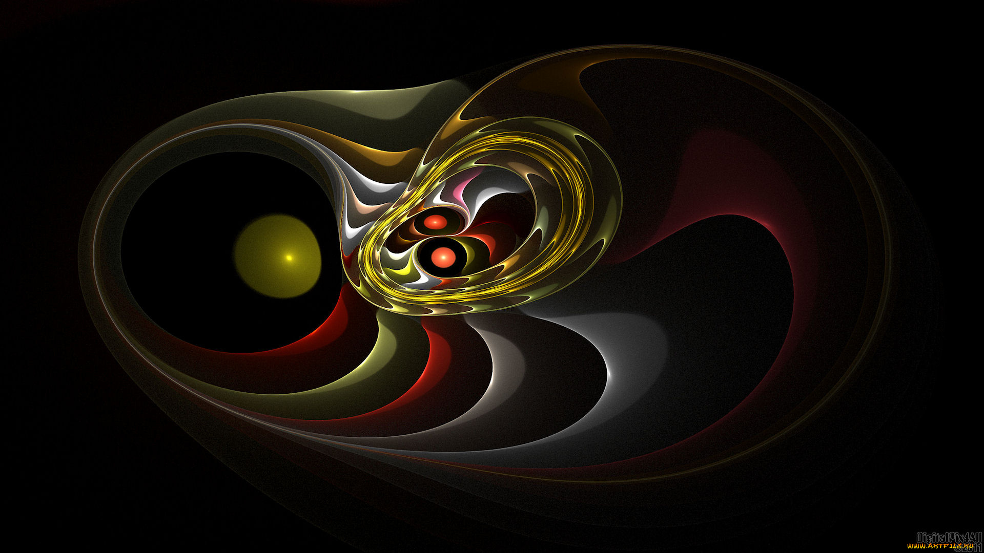 3д, графика, fractal, фракталы, фрактал, узор