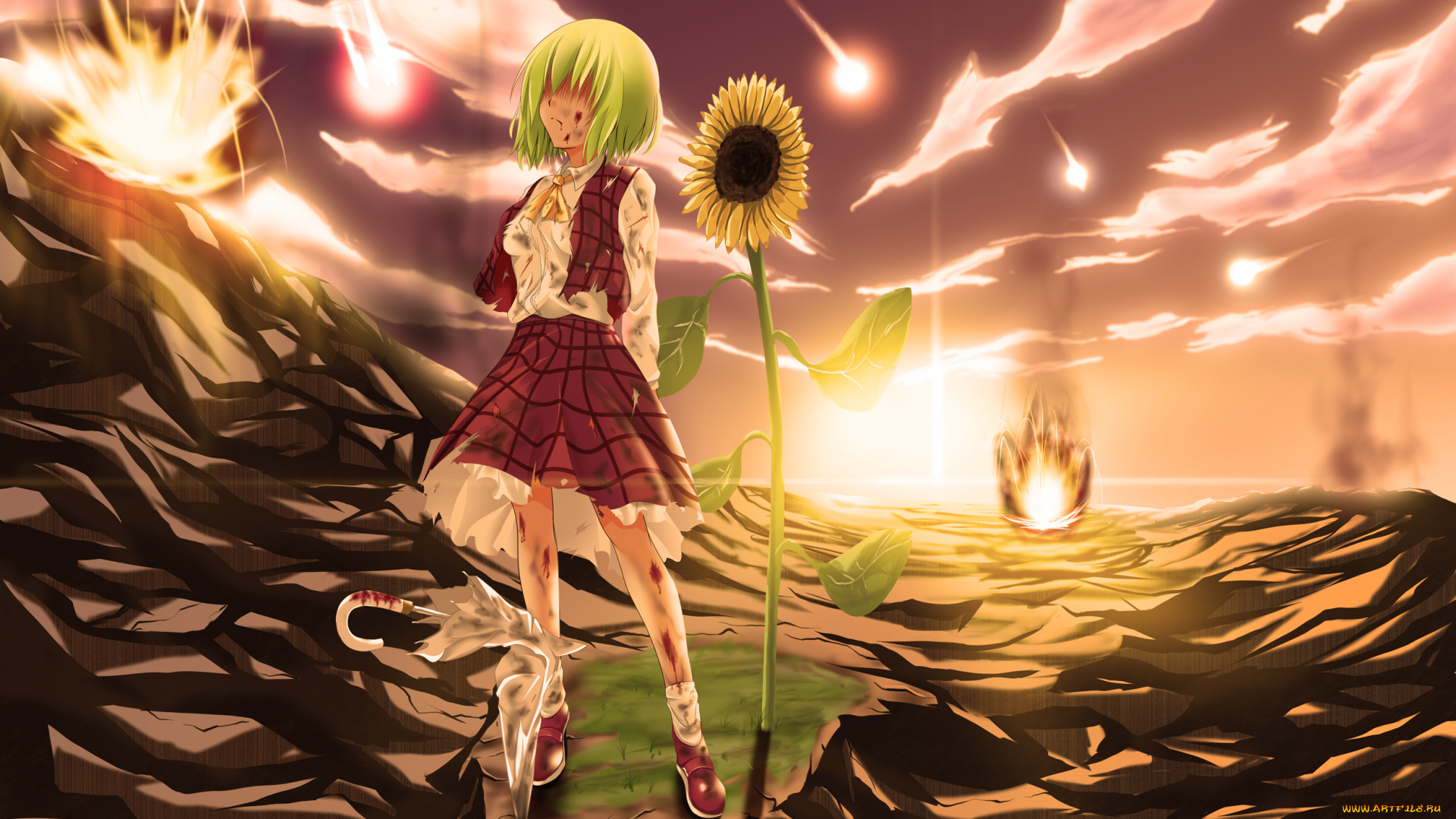 аниме, touhou, юка, казами