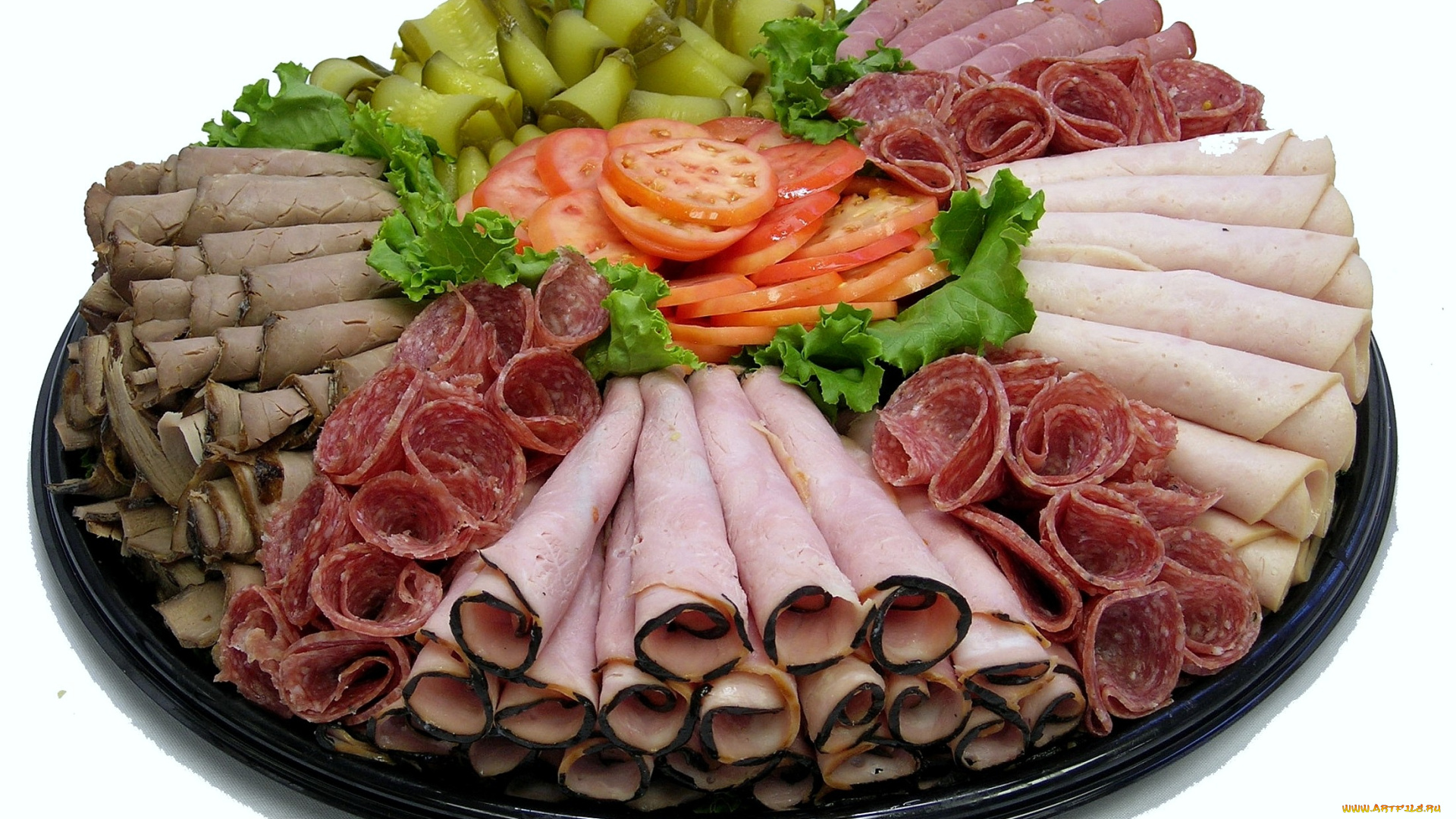 еда, салаты, закуски, колбаса, мясо, ветчина, буженина, помидоры, огурцы, томаты