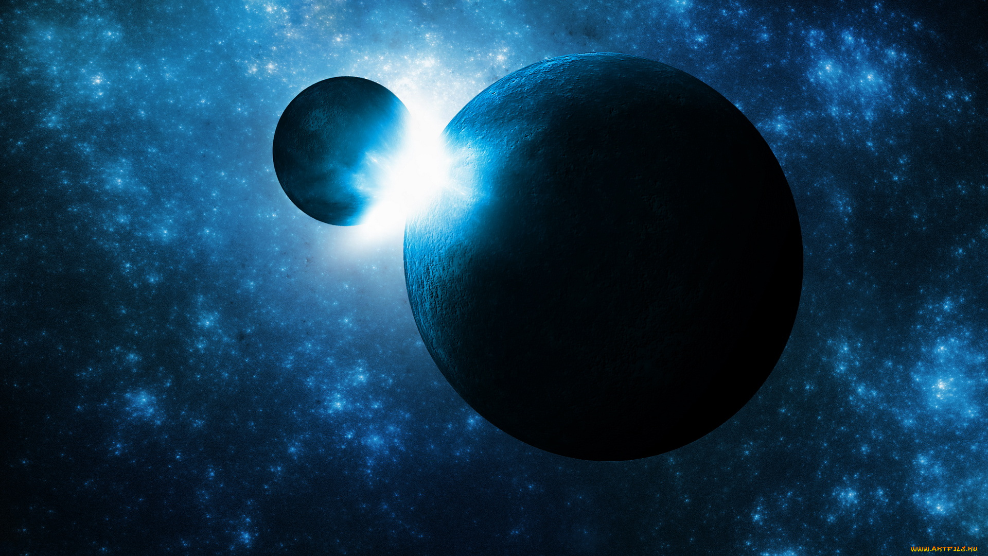 космос, арт, планеты