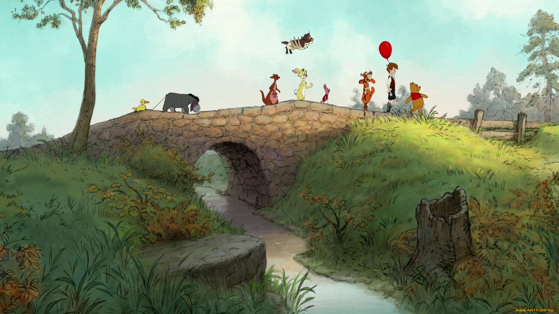 мультфильмы, winnie, the, pooh, мультик