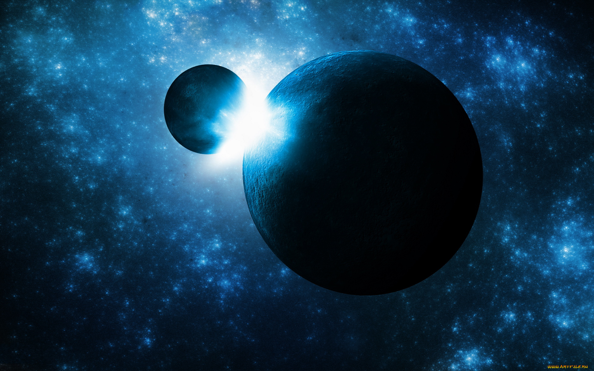 космос, арт, планеты