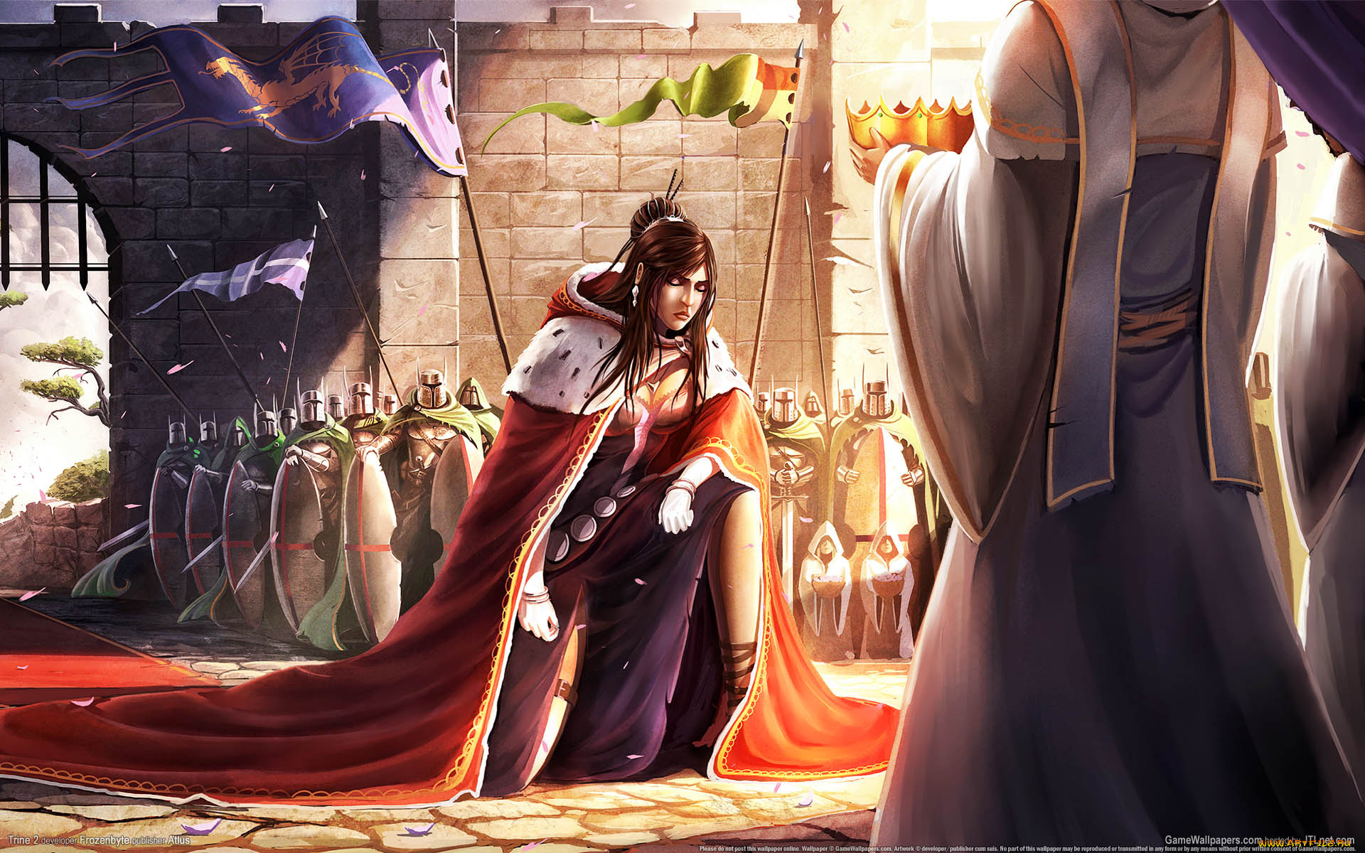 trine, видео, игры, девушка, воительница, солдаты