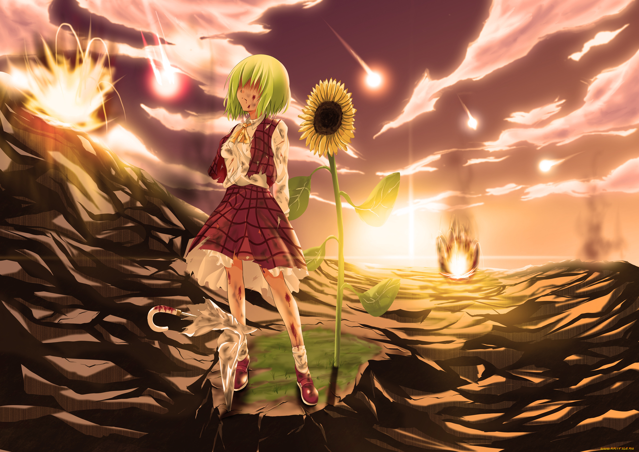 аниме, touhou, юка, казами