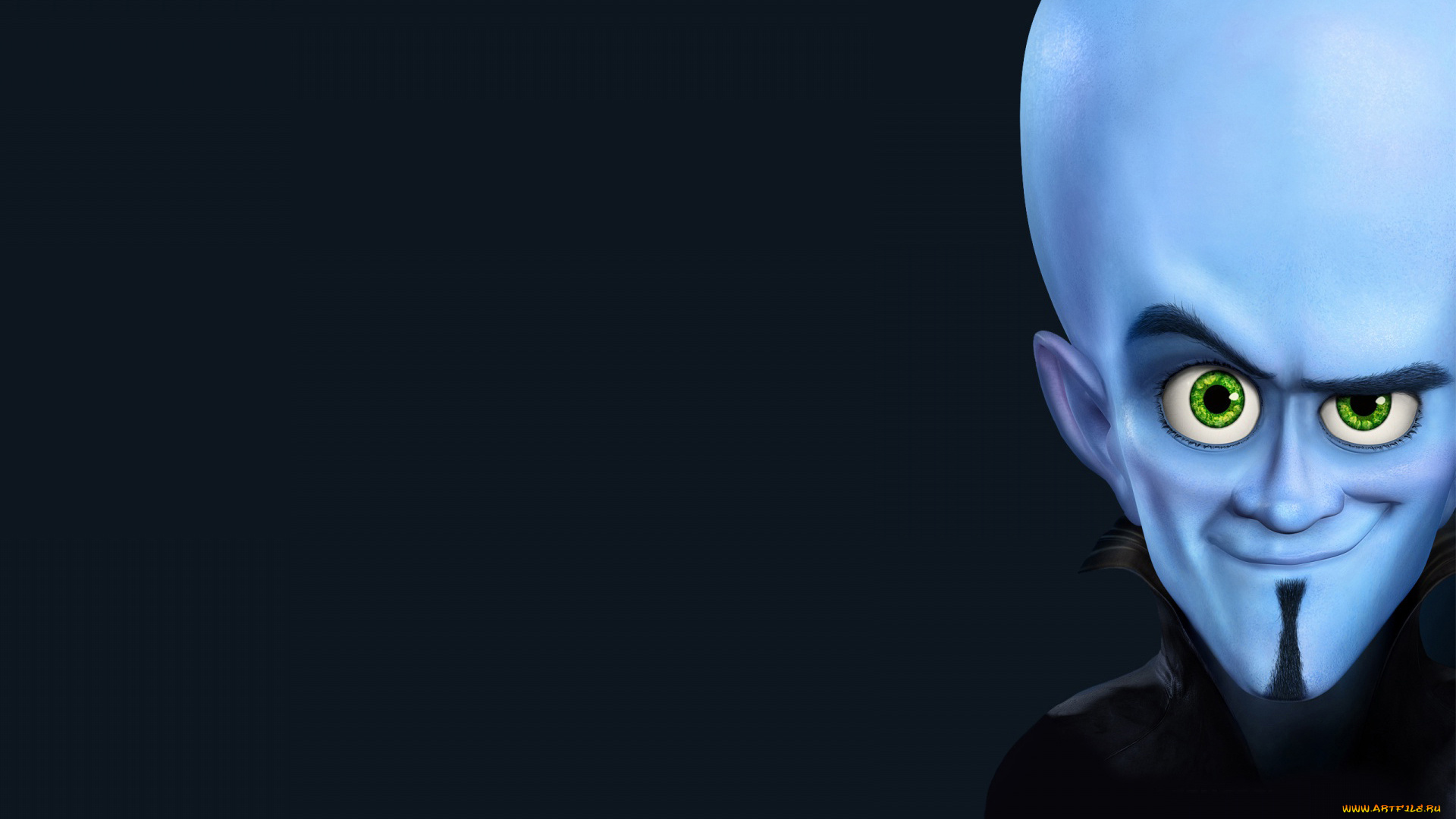 мегамозг, мультфильмы, megamind, голова, улыбка